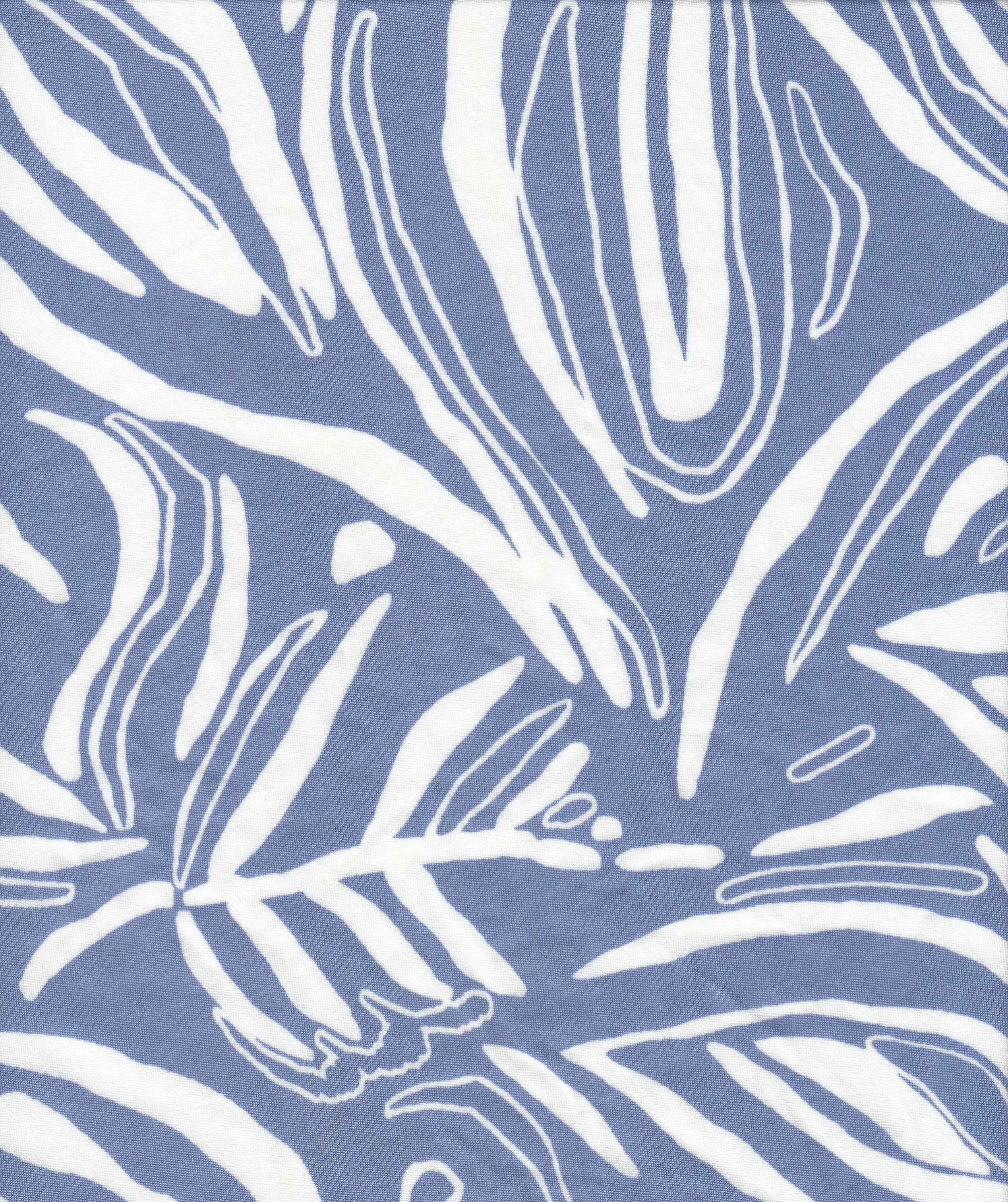 Leaf Print Stretch DTY Knit Fabric - KNT4498-MS11348