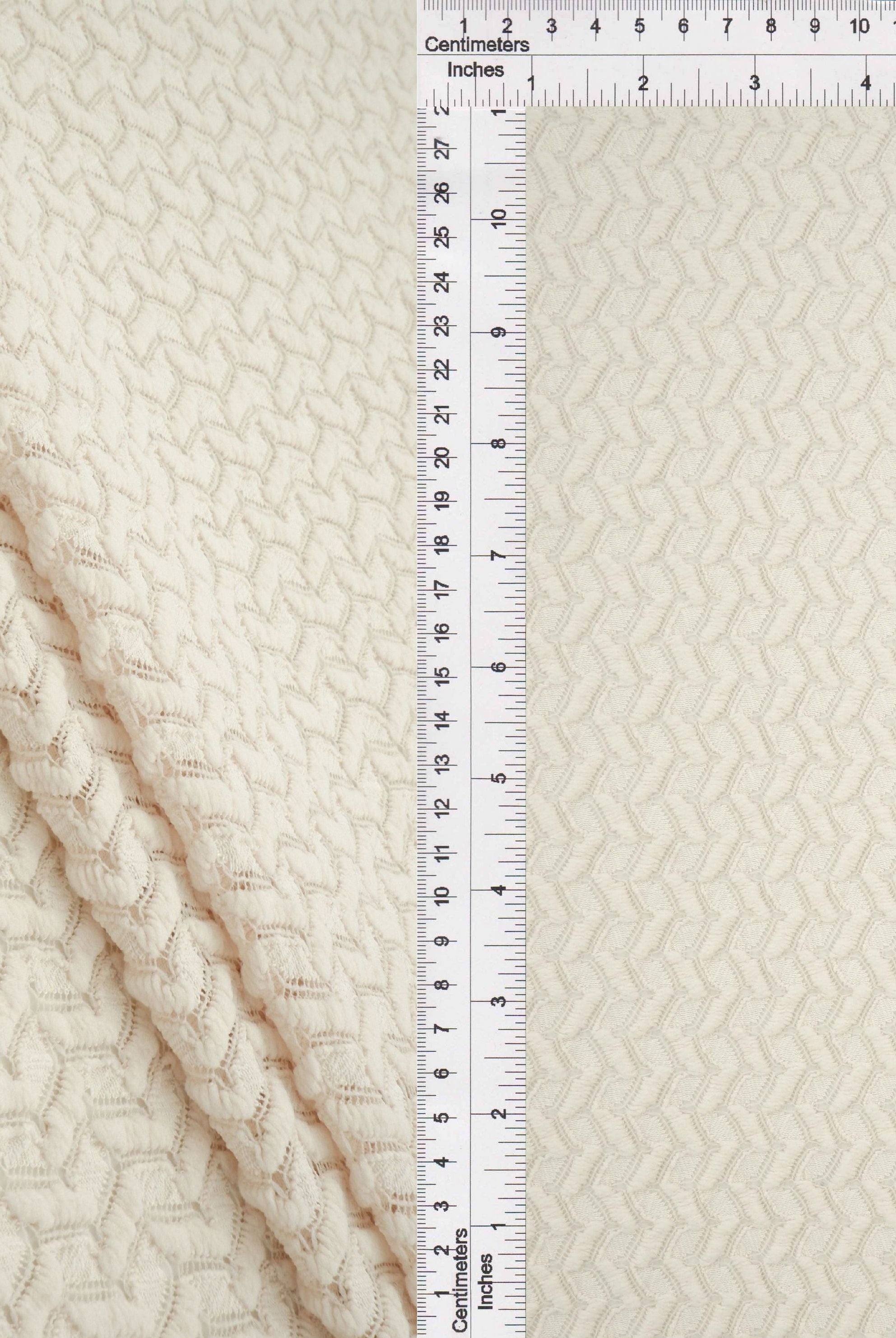 Crochet Lace Stretch Fabric - LACE4557