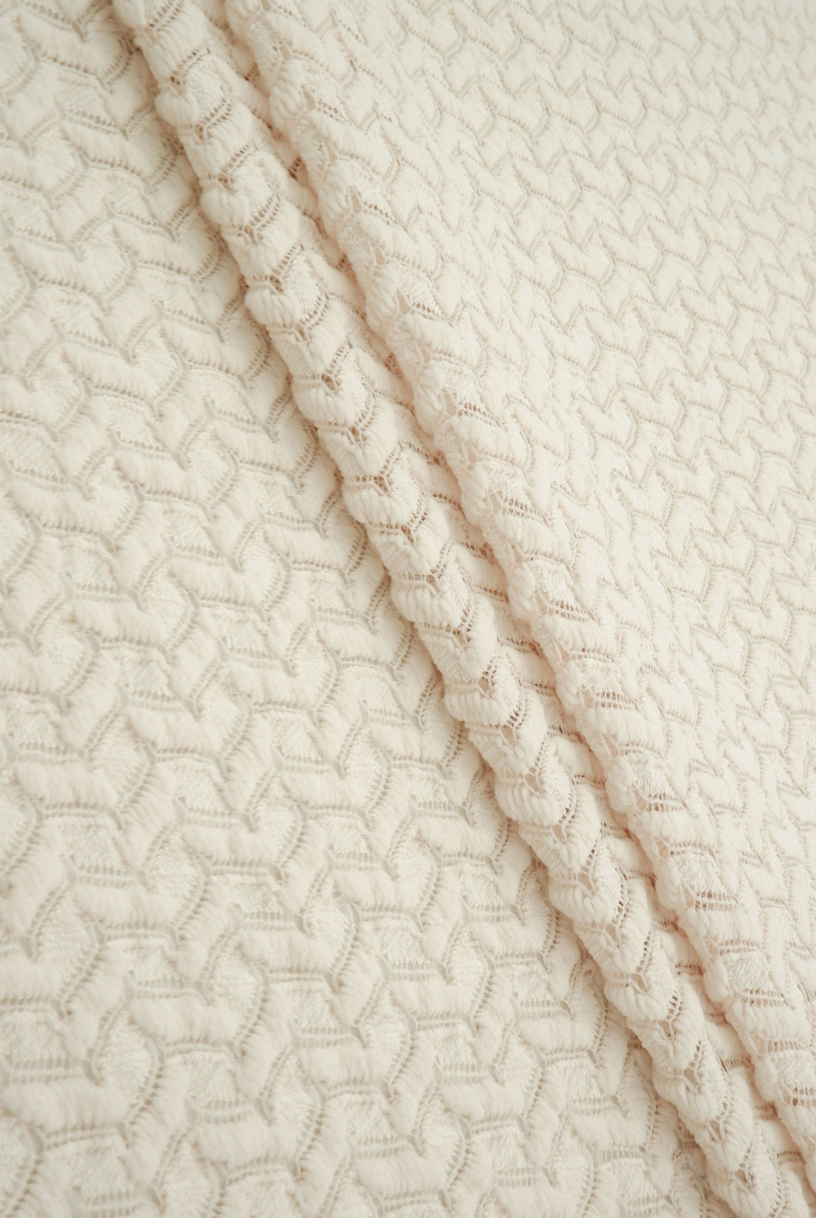 Crochet Lace Stretch Fabric - LACE4557