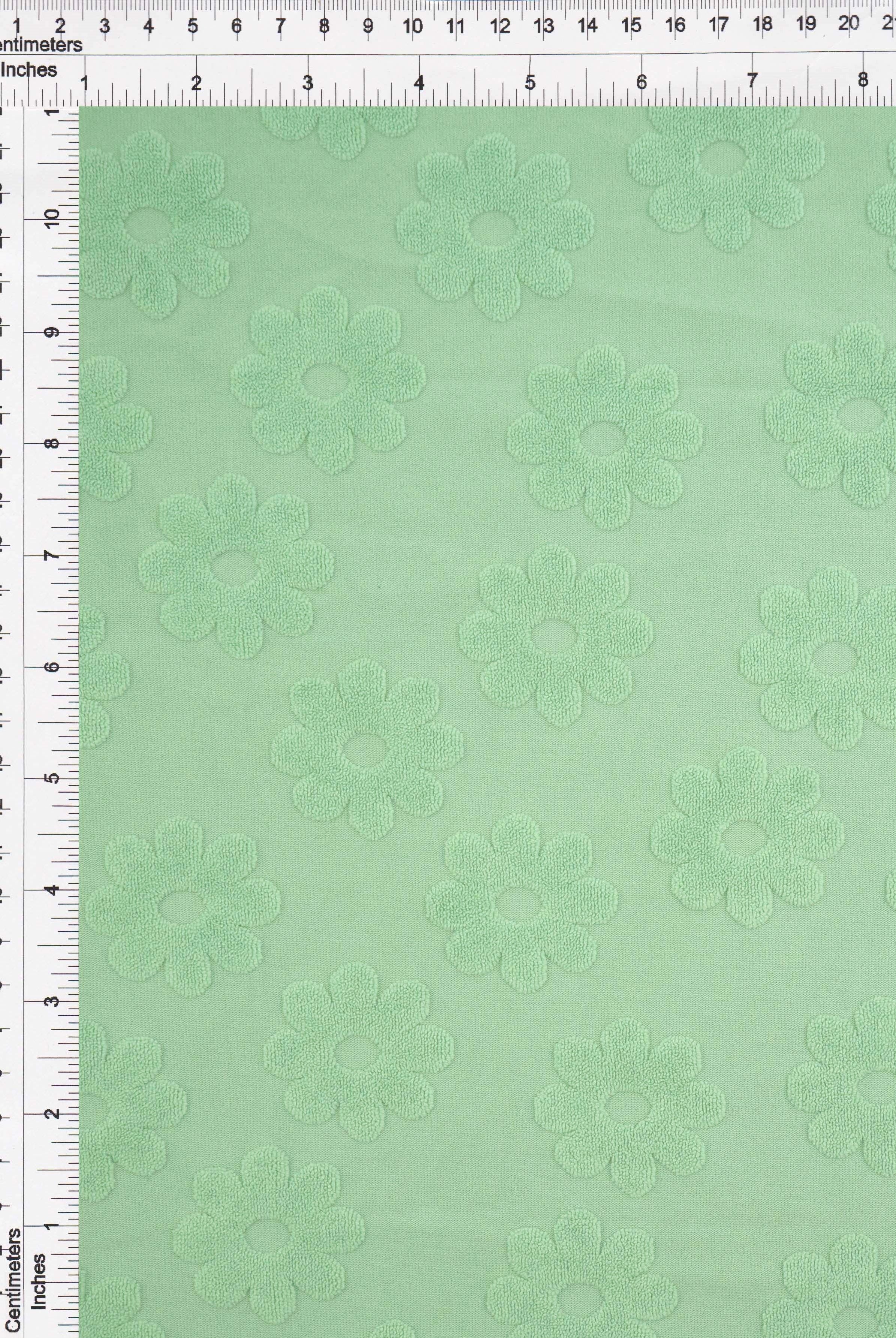 Daisy Floral Jacquard Knit Fabric - JACQ-4480