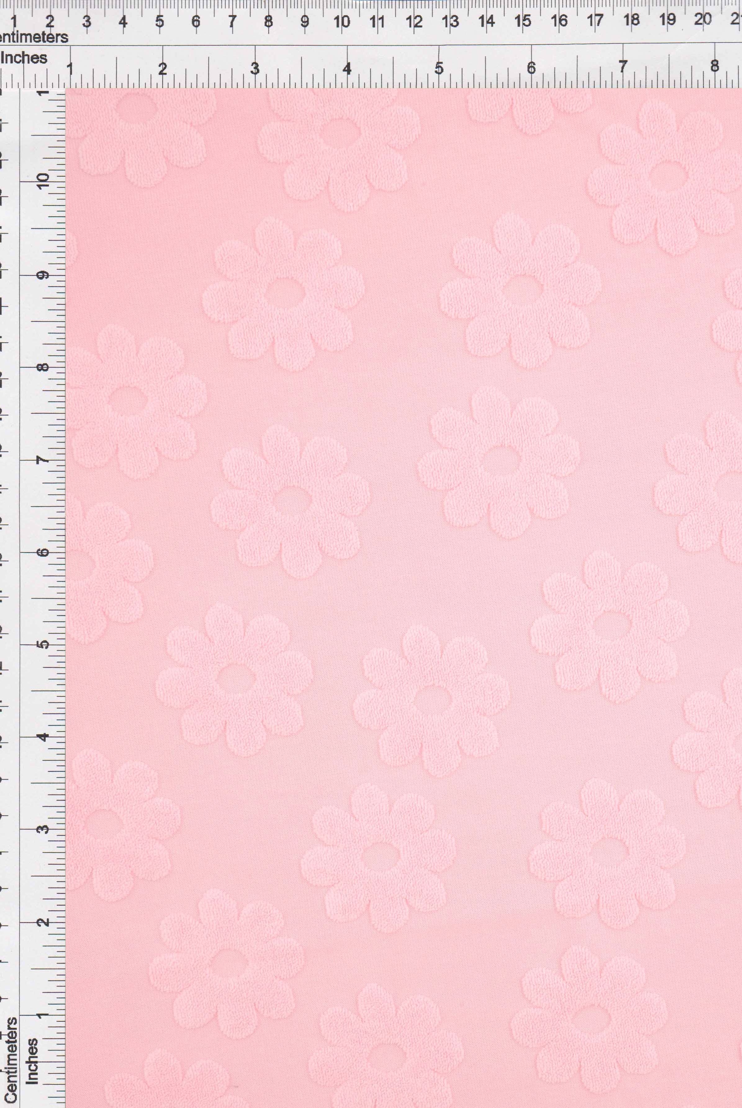 JACQ-4480 PINK NEW BOTTOMS DAISY FLOWER DRESS GEOMETRIC JACQUARD KNIT LIVERPOOL OUTERWEAR PANTS POLYESTER SKIRTS SOLID SPANDEX STRETCH SWEATER TOPS