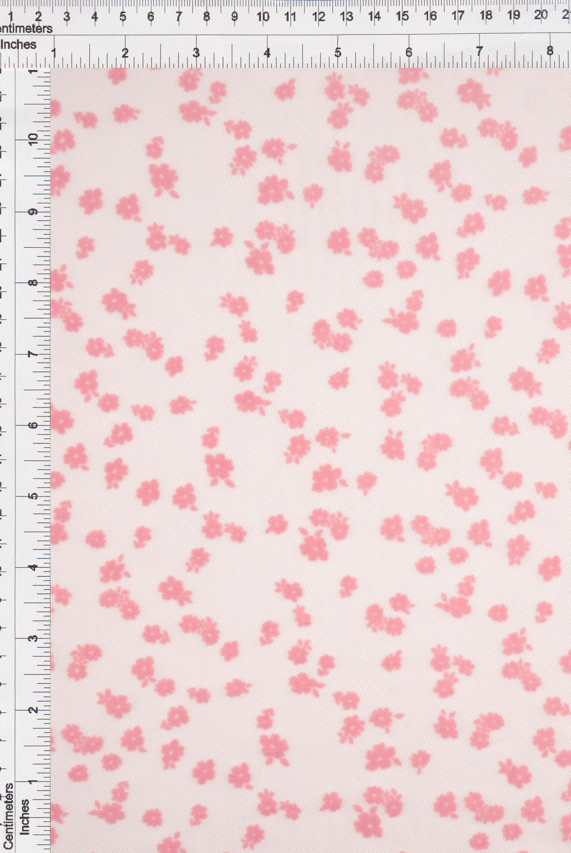 Floral Flocked Mesh Stretch Fabric - FLOCK-MS11486