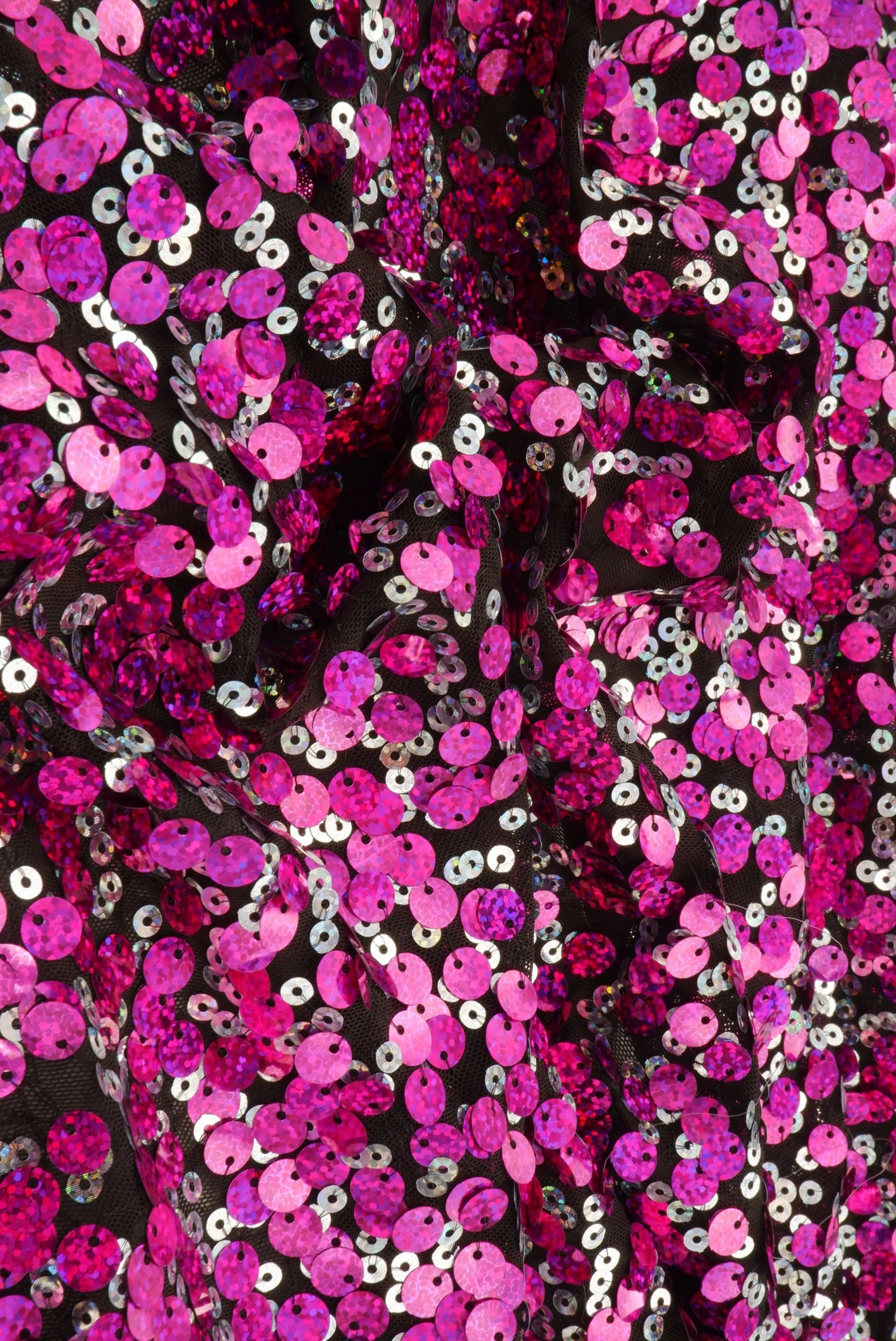 Sequin Mesh Stretch Fabric - MESH NYLON/PL