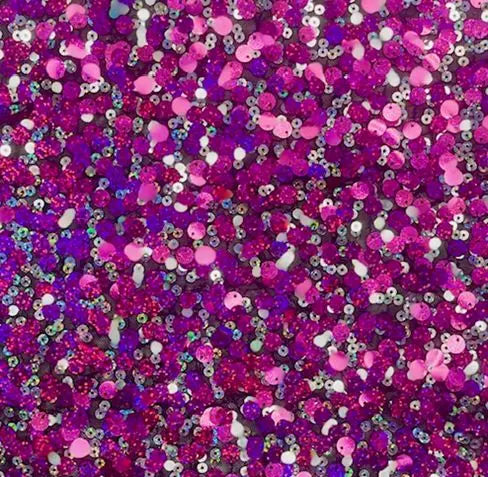 Sequin Mesh Stretch Fabric - MESH NYLON/PL