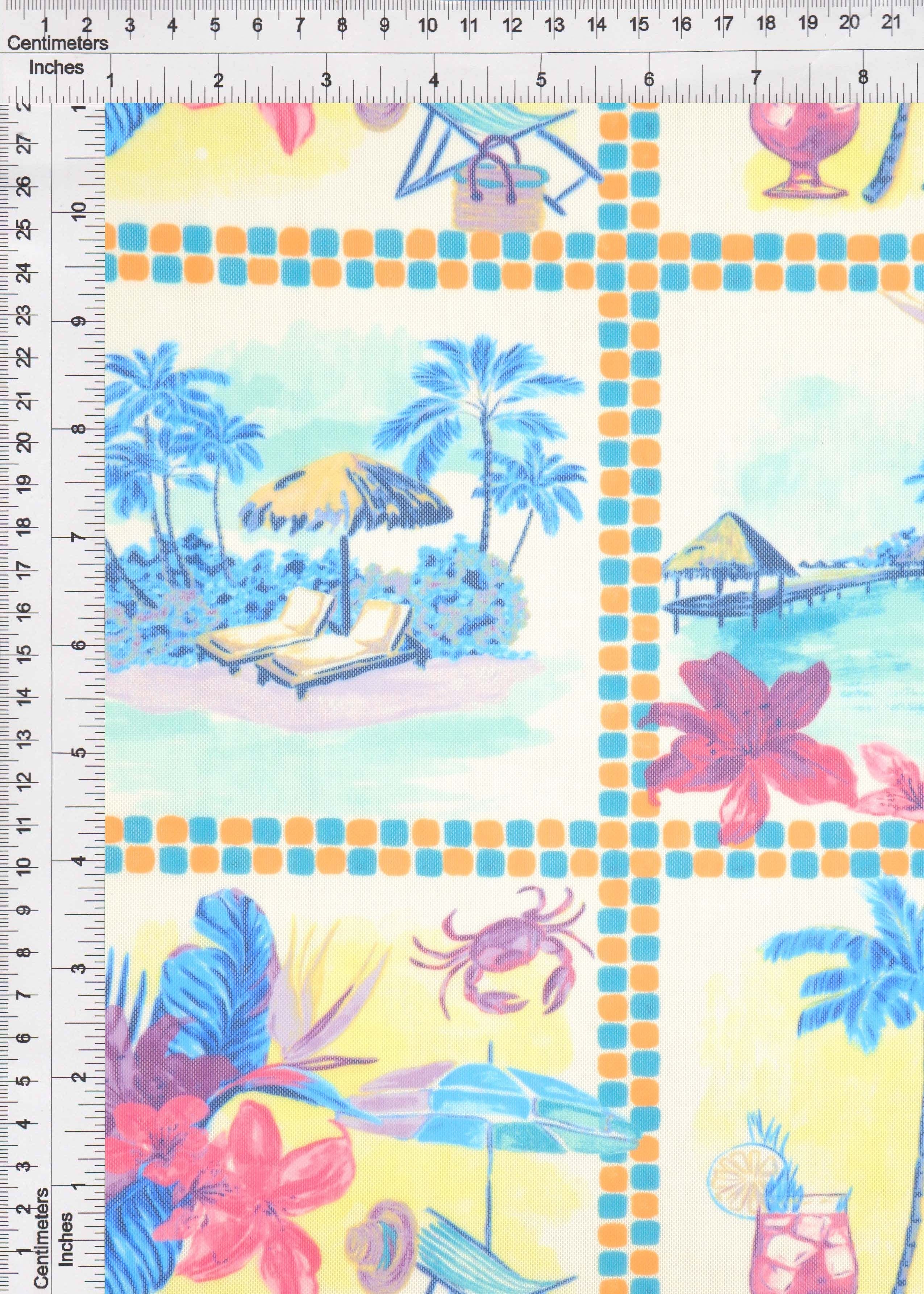 Scenery Digital Print Mesh Fabric - MESH-MS11503D