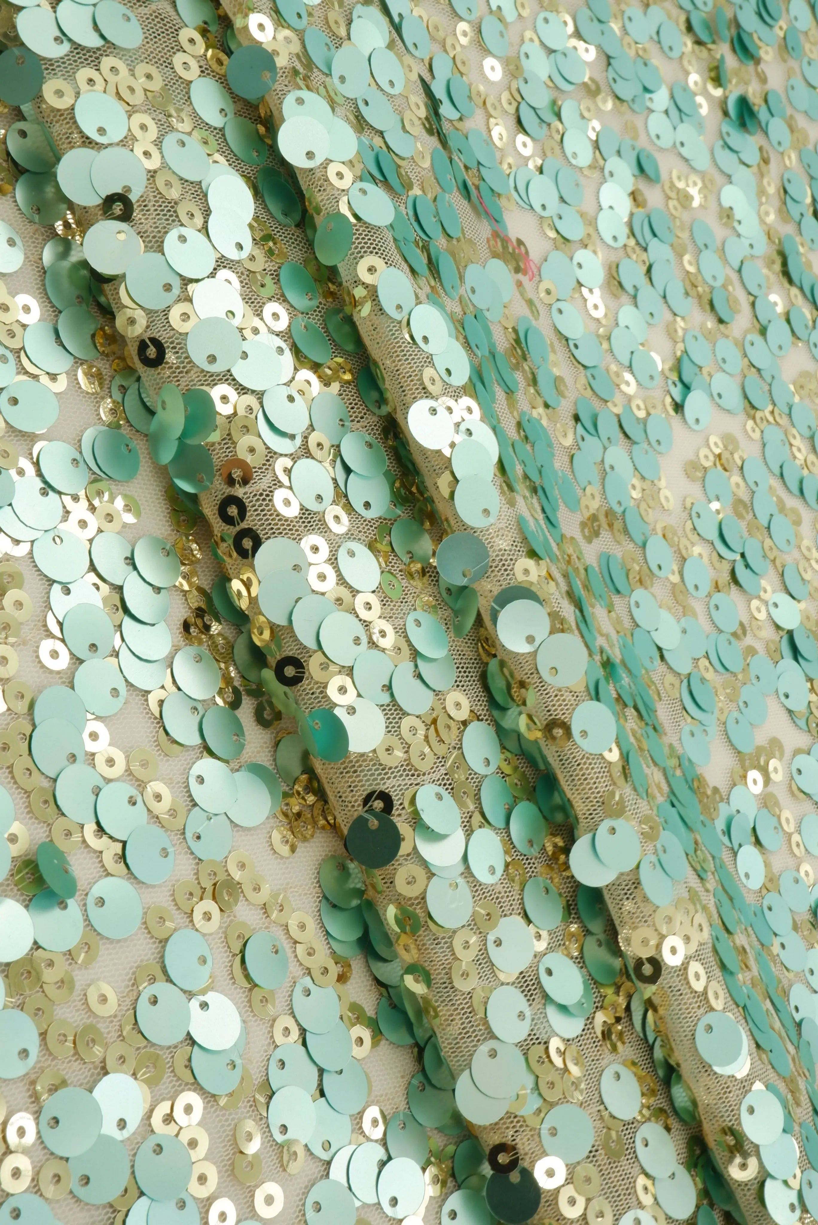 Sequin Mesh Stretch Fabric - MESH NYLON/PL
