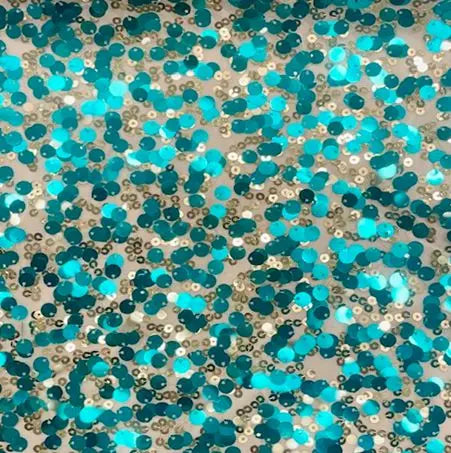 Sequin Mesh Stretch Fabric - MESH NYLON/PL