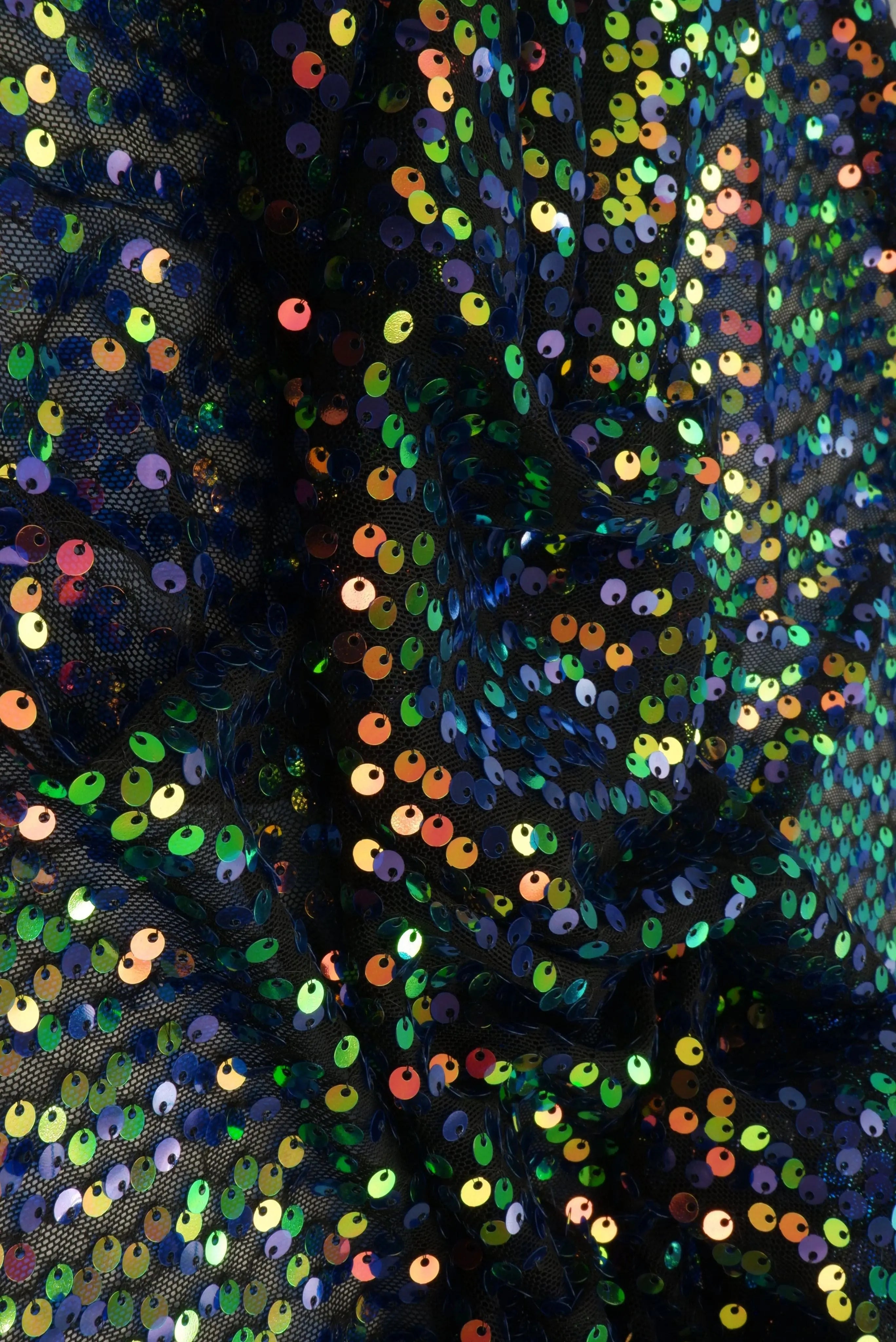 Sequin Mesh Stretch Fabric - MESH NYLON/PL