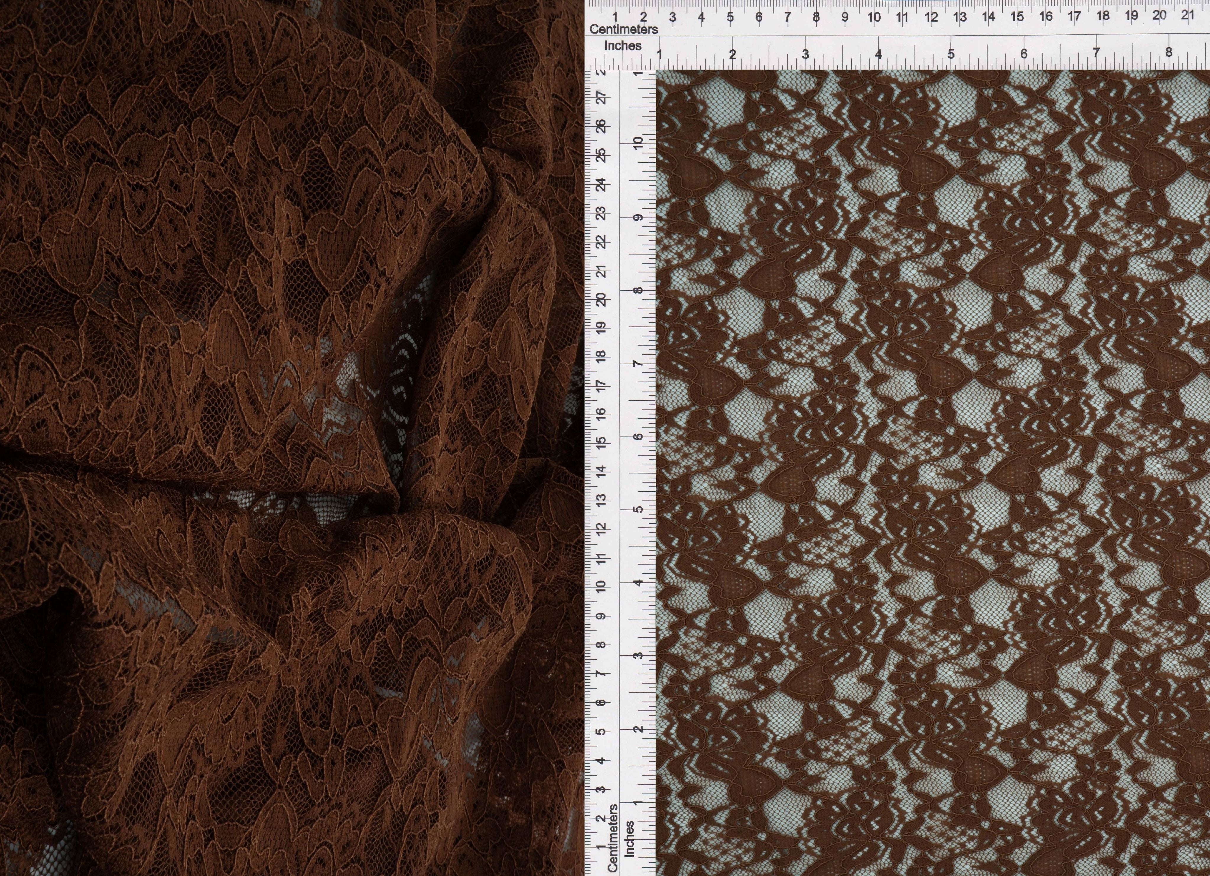 LACE4478 BROWN BLOUSE BODYSUIT BOTTOMS CAMI DRESS FLORAL LACE LOUNGEWEAR POLYESTER SOLID SPANDEX T-SHIRT TOPS TUNICS