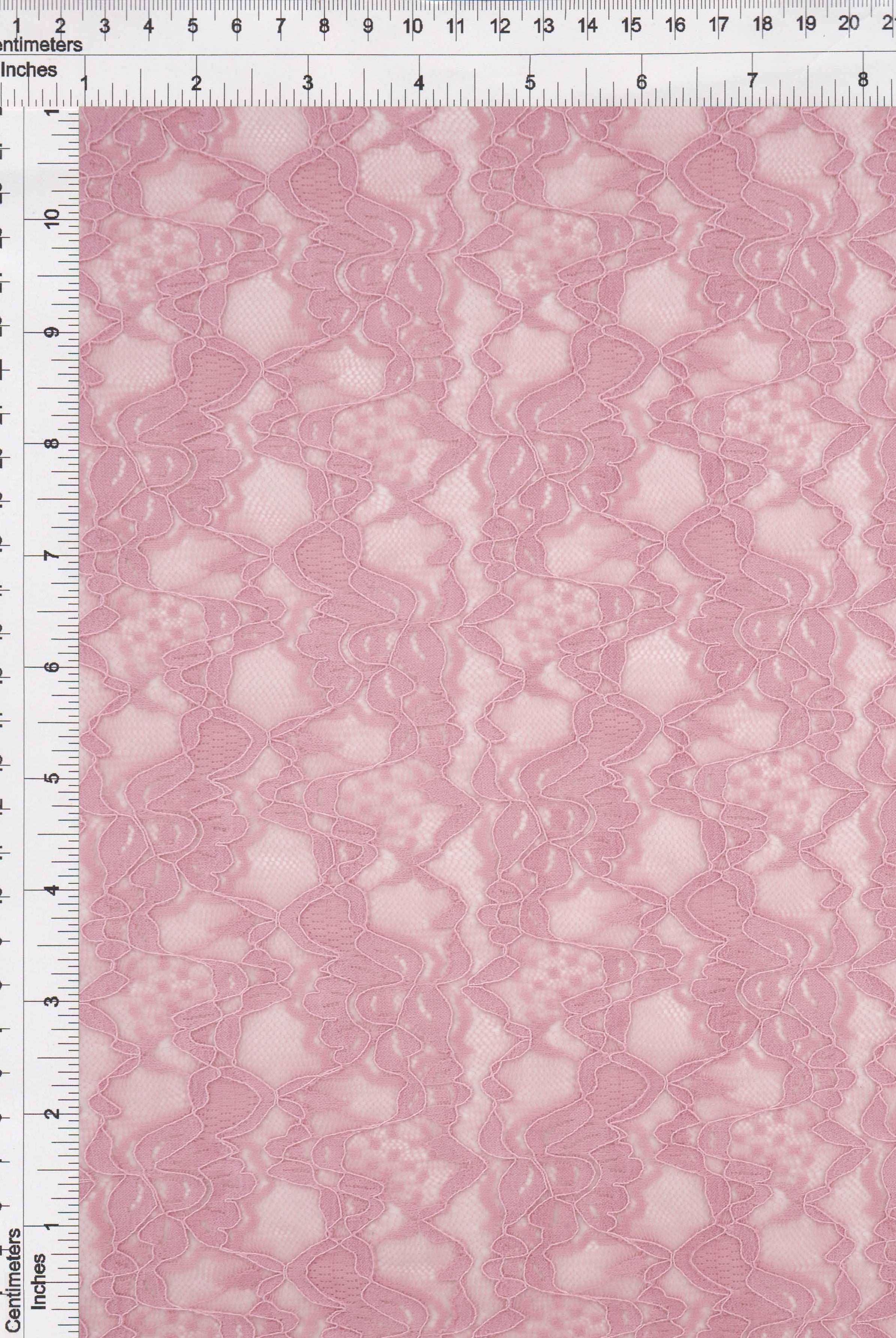 Floral Double Border Lace Fabric - LACE4478