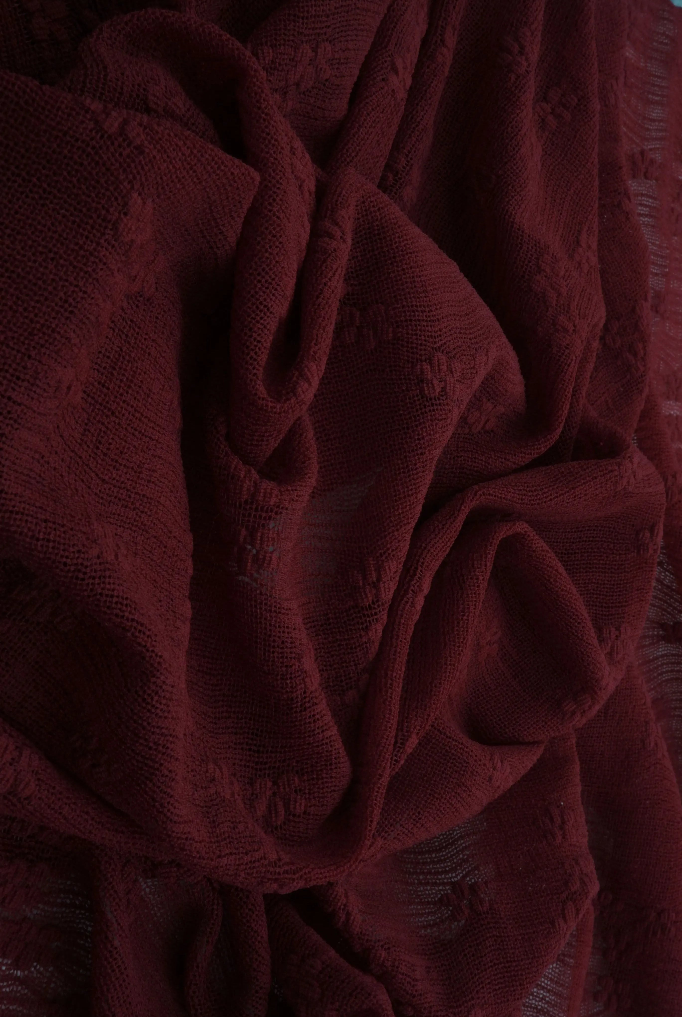 LACE4630 BURGUNDY BLOUSE DITSY DRESS KNIT LACE NYLON SKIRTS SOLID SPANDEX TOPS TUNICS