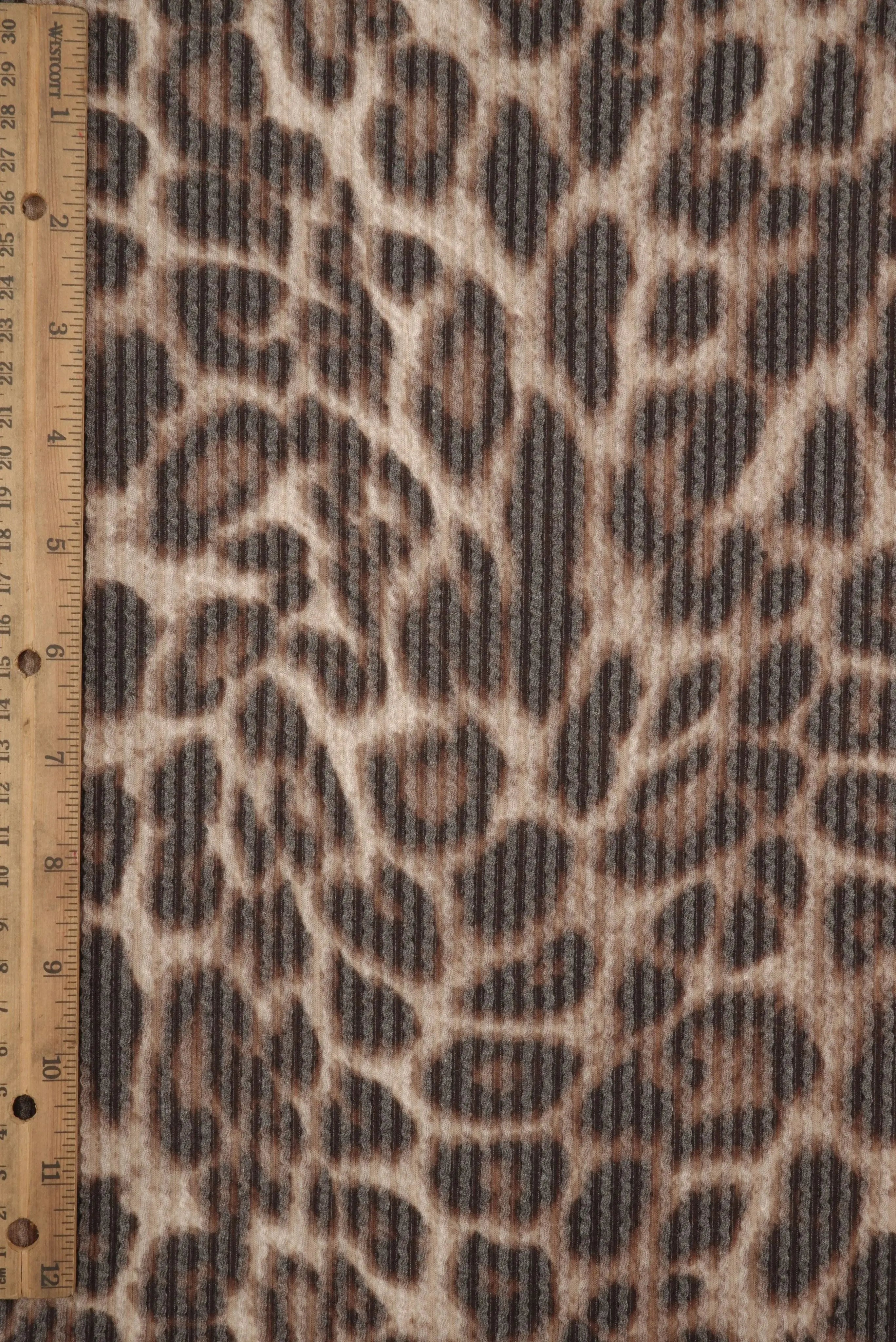 Cozy Leopard Animal Double Knit Fabric KNT4463-SE20352