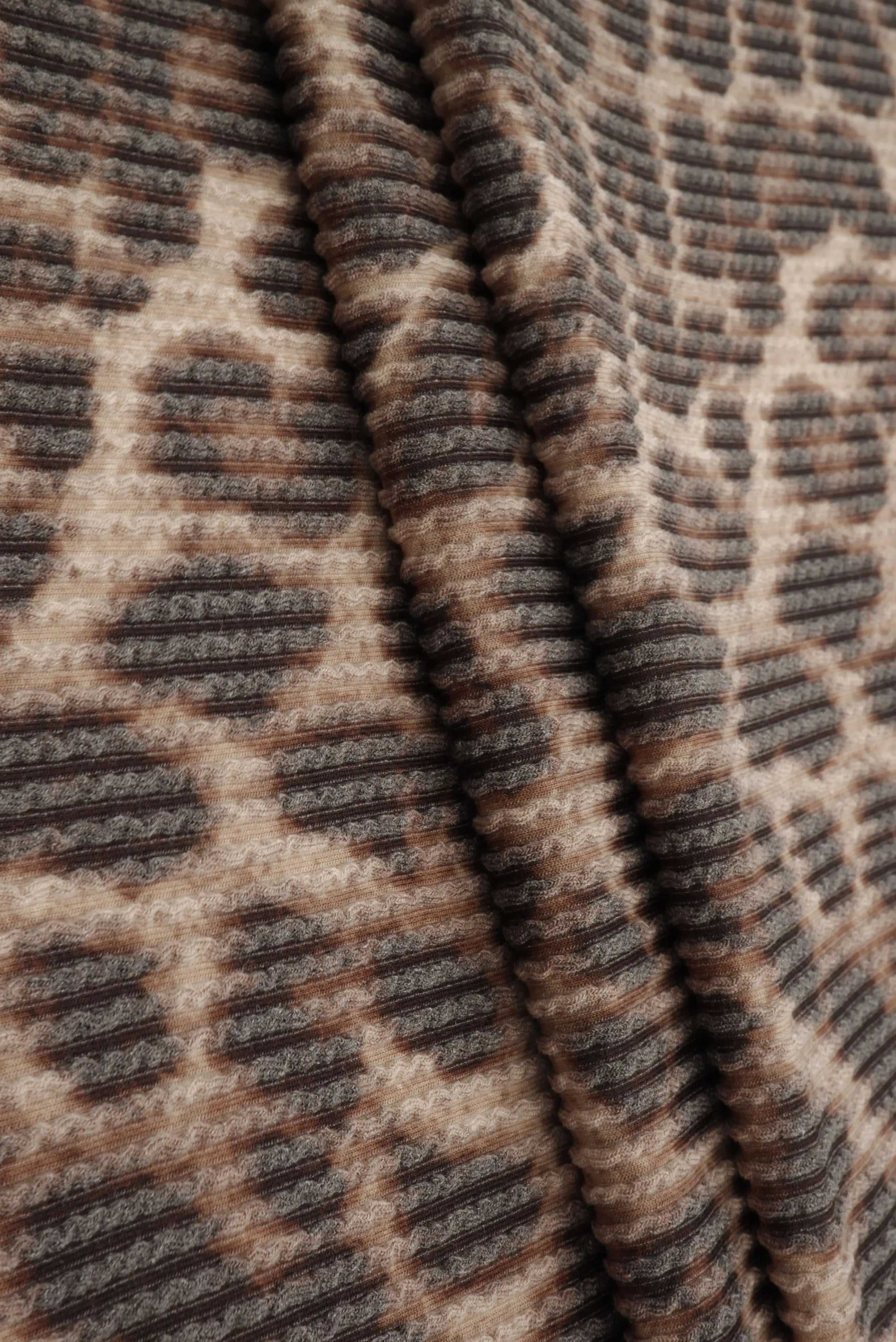 Cozy Leopard Animal Double Knit Fabric KNT4463-SE20352