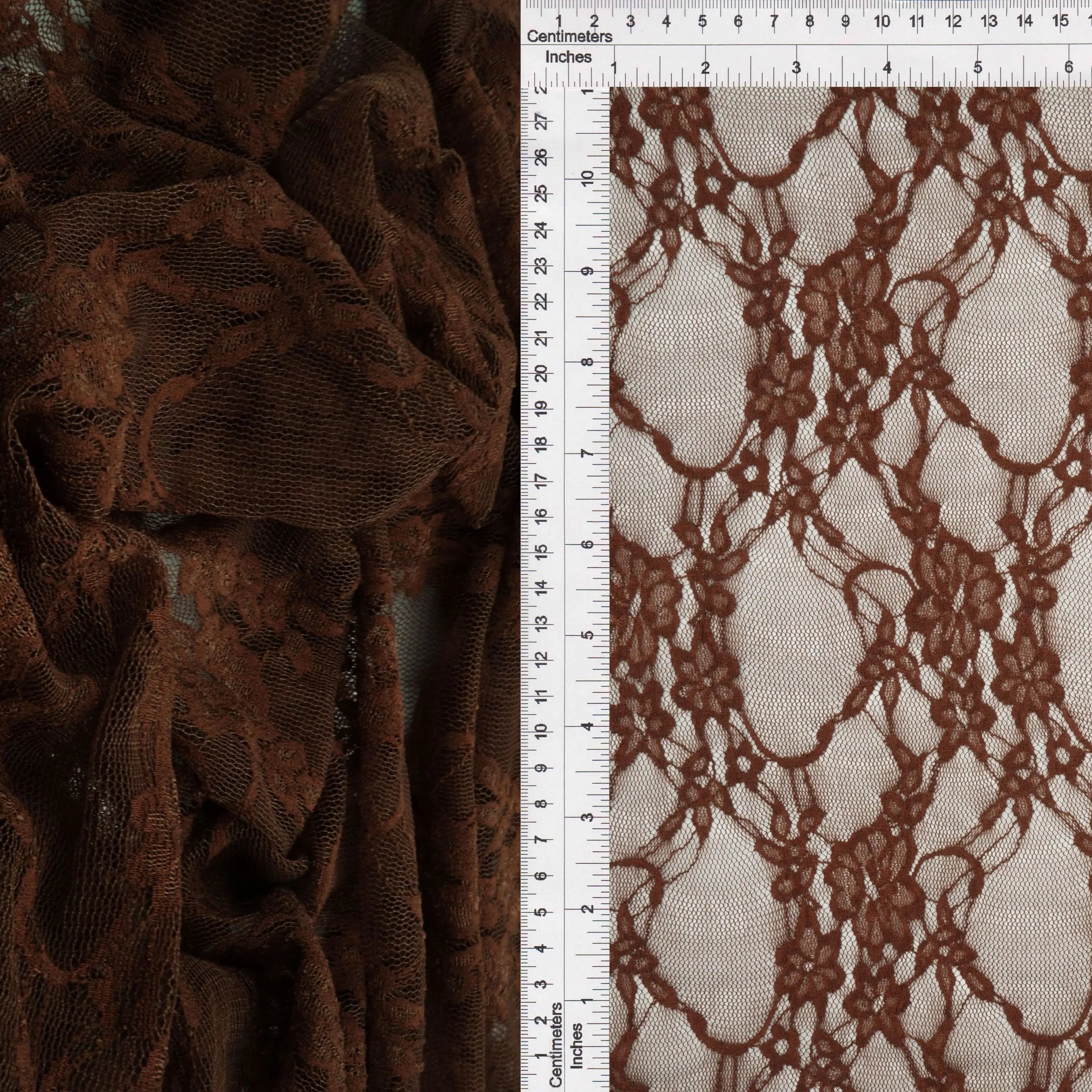 LACE-1483 BROWN BLOUSE BOTTOMS CAMI DRESS FLORAL LACE LOUNGEWEAR NYLON SKIRTS SOLID SPANDEX TOPS