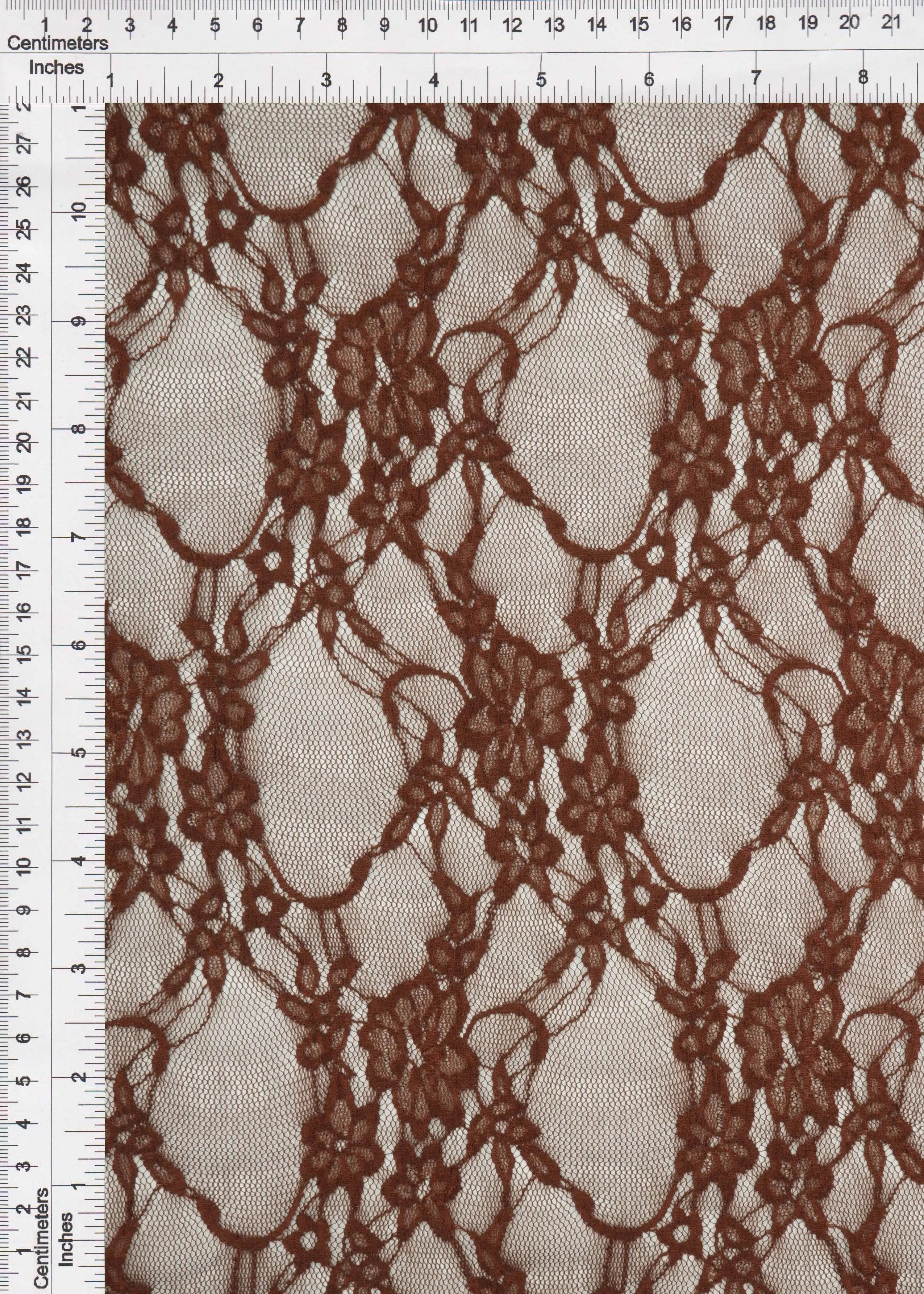 LACE-1483 BROWN BLOUSE BOTTOMS CAMI DRESS FLORAL LACE LOUNGEWEAR NYLON SKIRTS SOLID SPANDEX TOPS