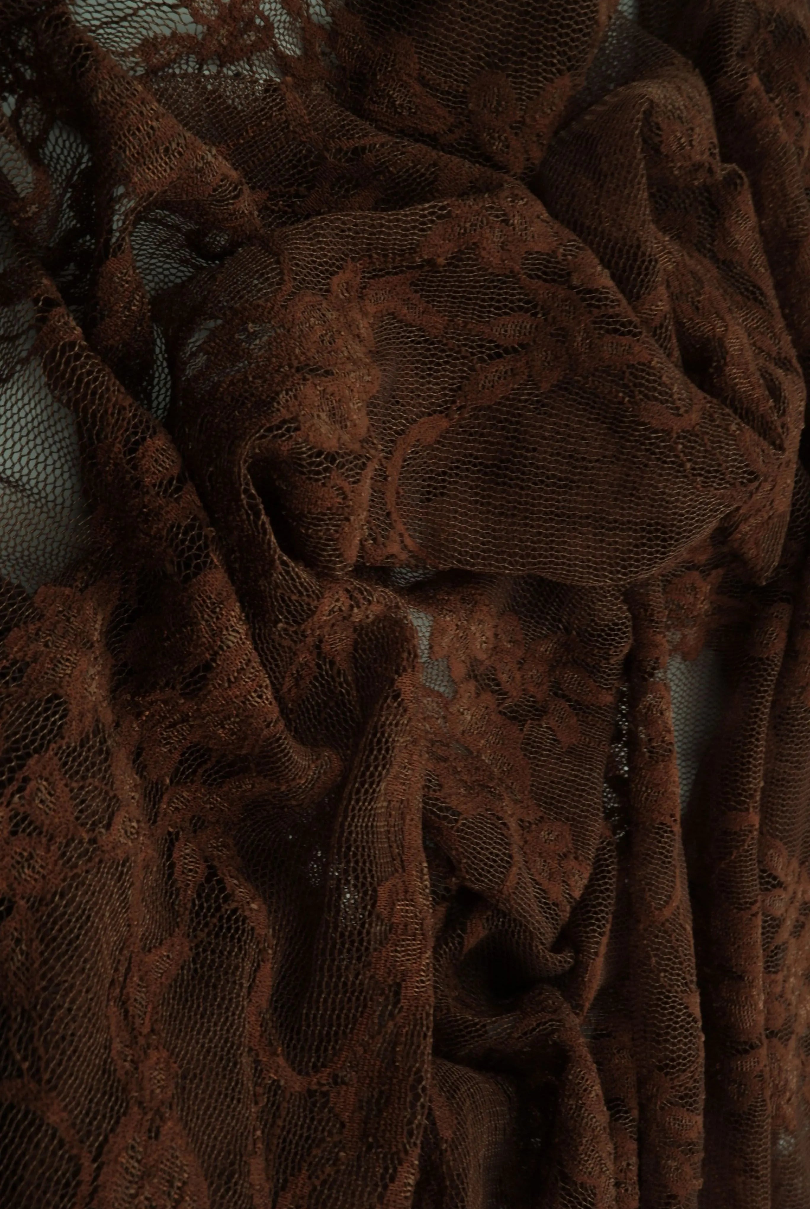 LACE-1483 BROWN BLOUSE BOTTOMS CAMI DRESS FLORAL LACE LOUNGEWEAR NYLON SKIRTS SOLID SPANDEX TOPS