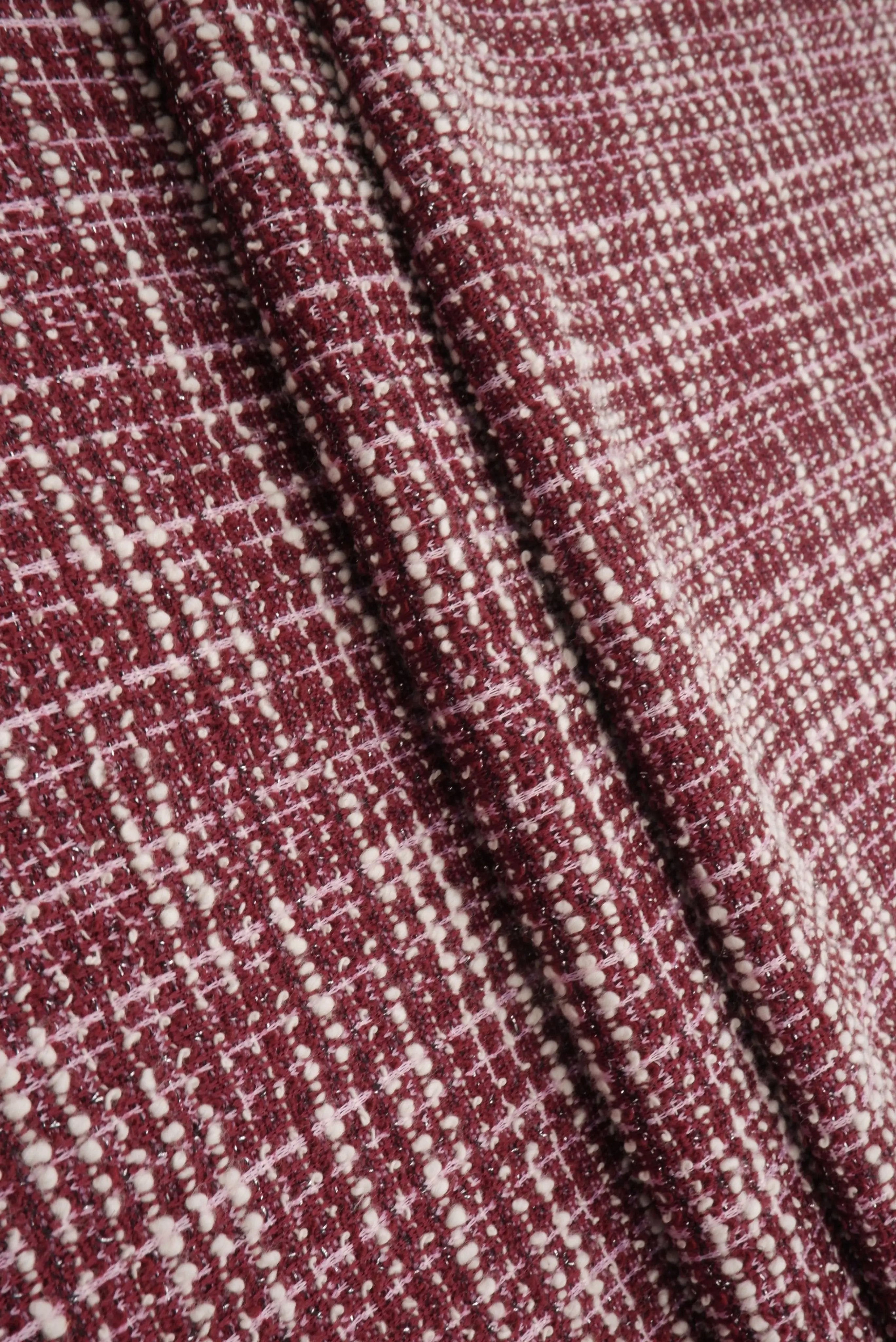 KNT4656 BURGUNDY KNIT