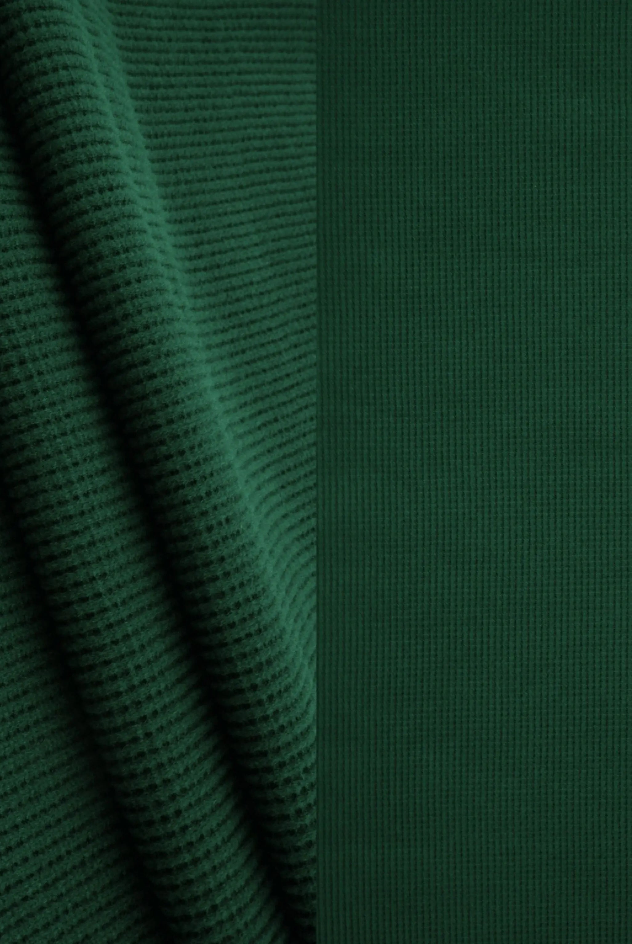 KNT4612 HUNTER GREEN BOTTOMS KNIT NO-PRINT PANTS SKIRTS SOLID-B STRETCH SWEATER SWEATSHIRT TOPS TUNICS WAFFLE