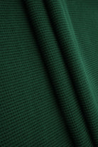 KNT4612 HUNTER GREEN BOTTOMS KNIT NO-PRINT PANTS SKIRTS SOLID-B STRETCH SWEATER SWEATSHIRT TOPS TUNICS WAFFLE