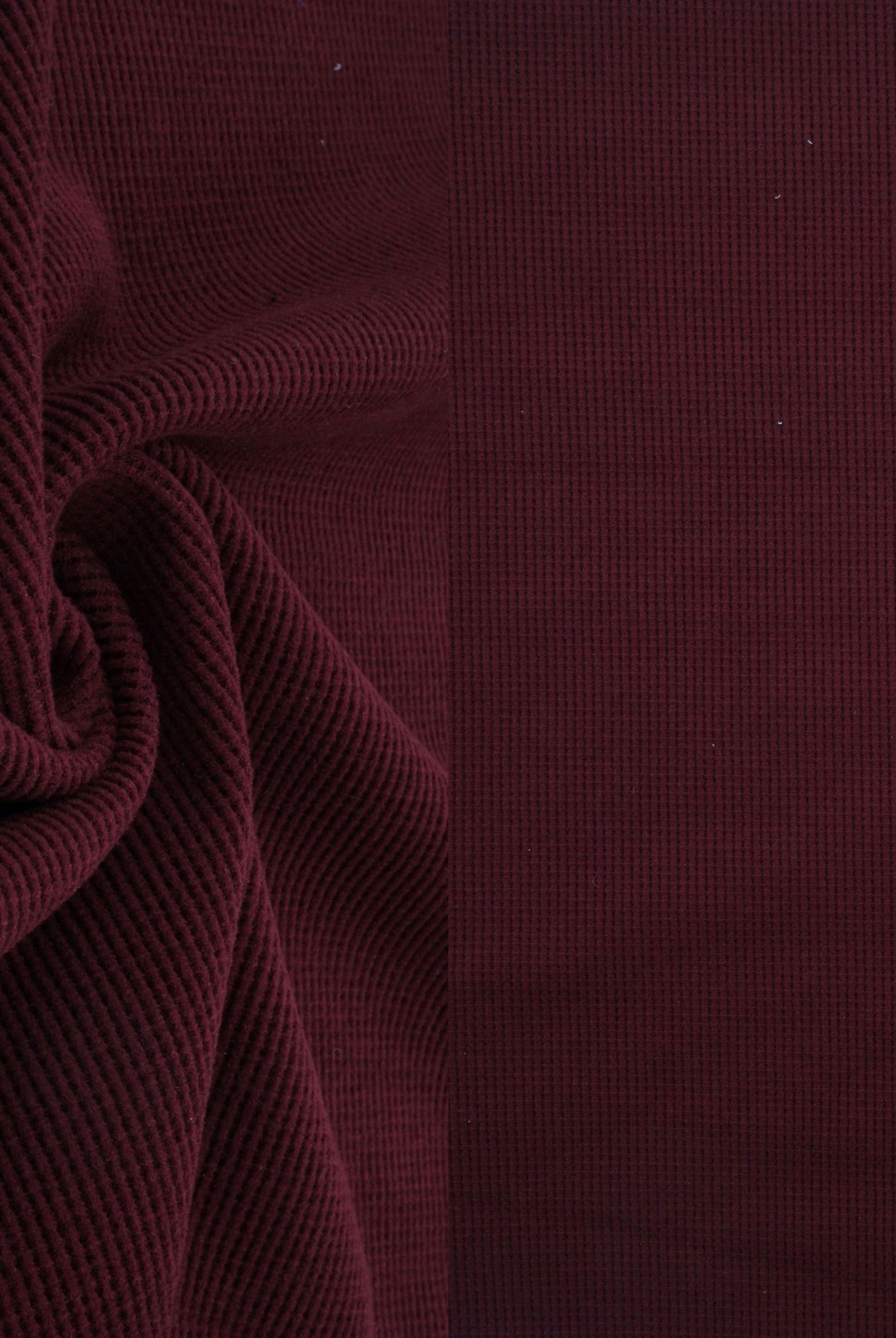 Solid Fleece Waffle Knit Fabric - KNT4612