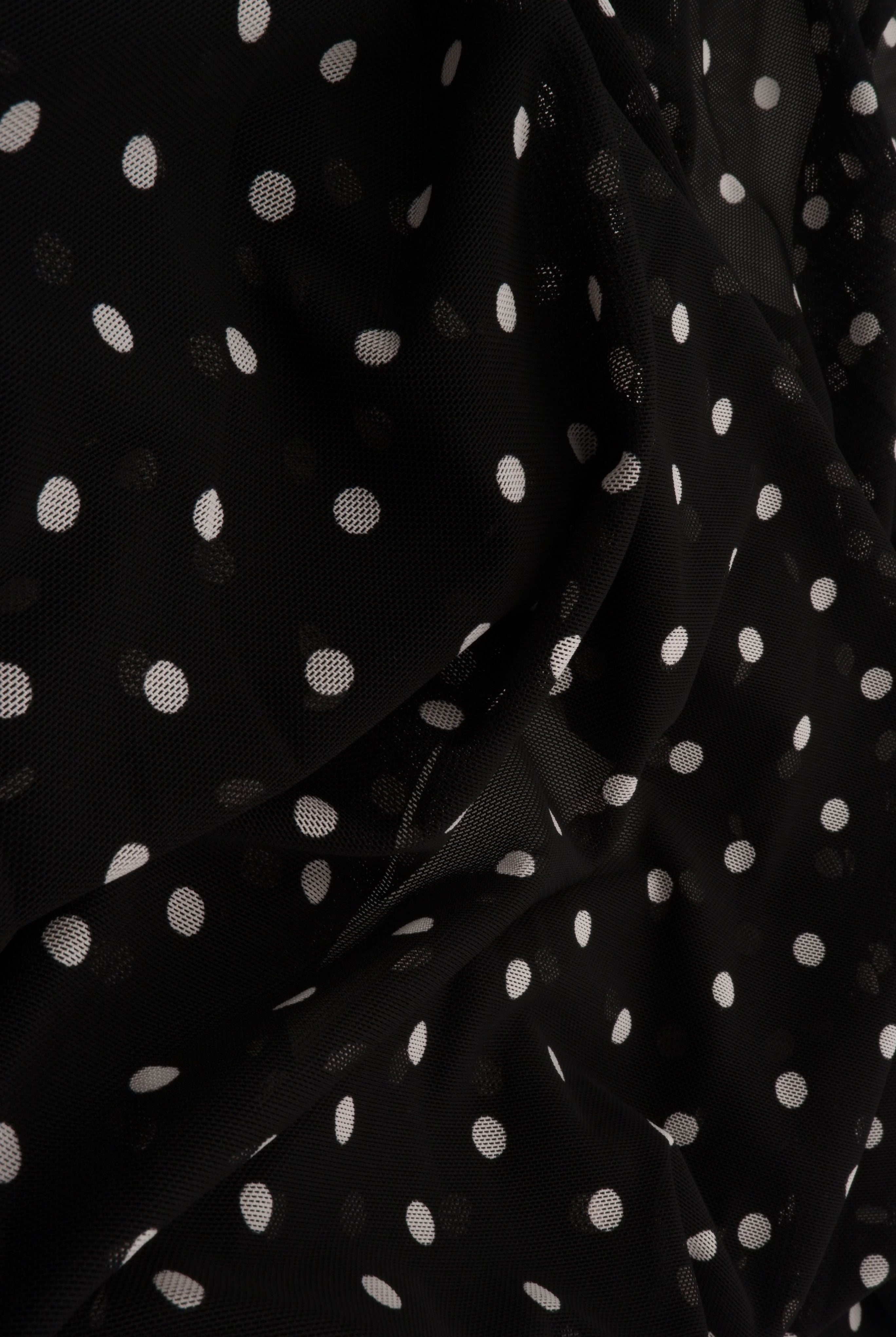 Polka Dot Print Mesh MESH-DU298