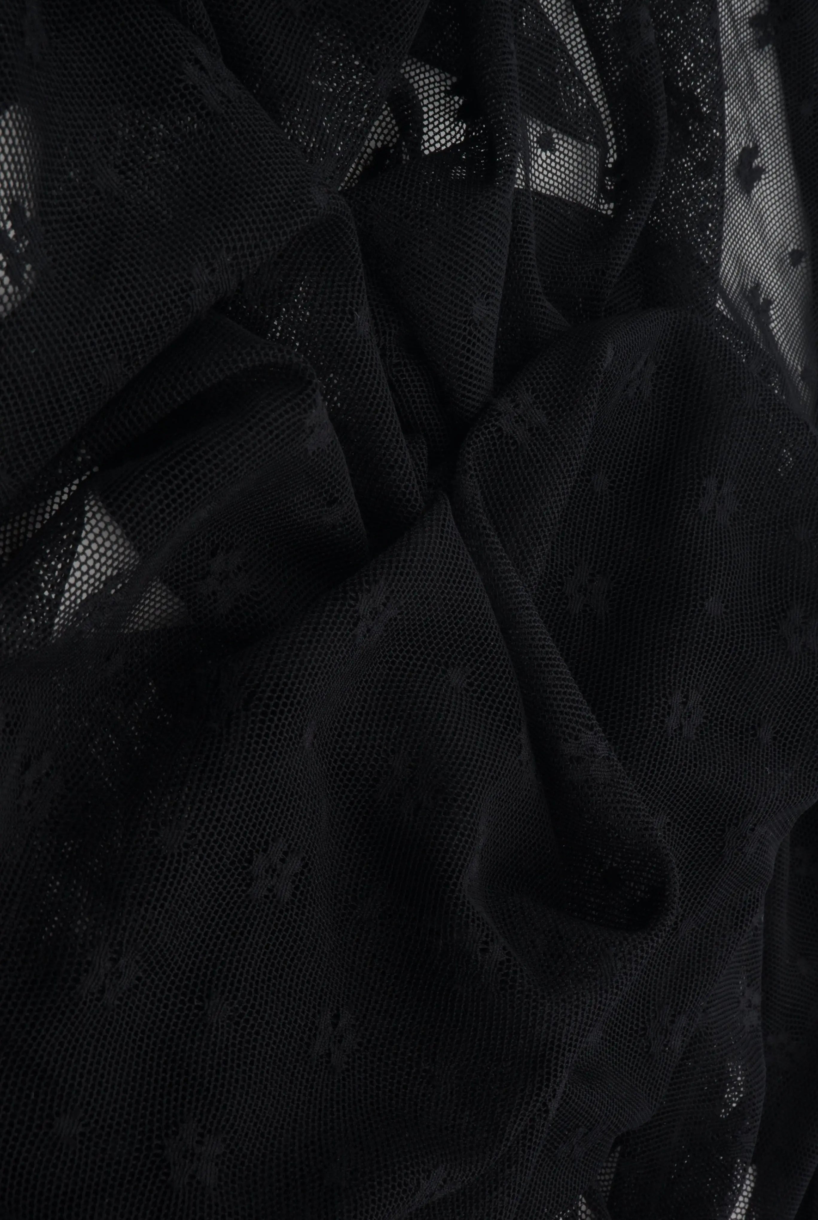 LACE-4658 BLACK BLOUSE BODYSUIT DRESS LACE NYLON SKIRTS SPANDEX TOPS TUNICS