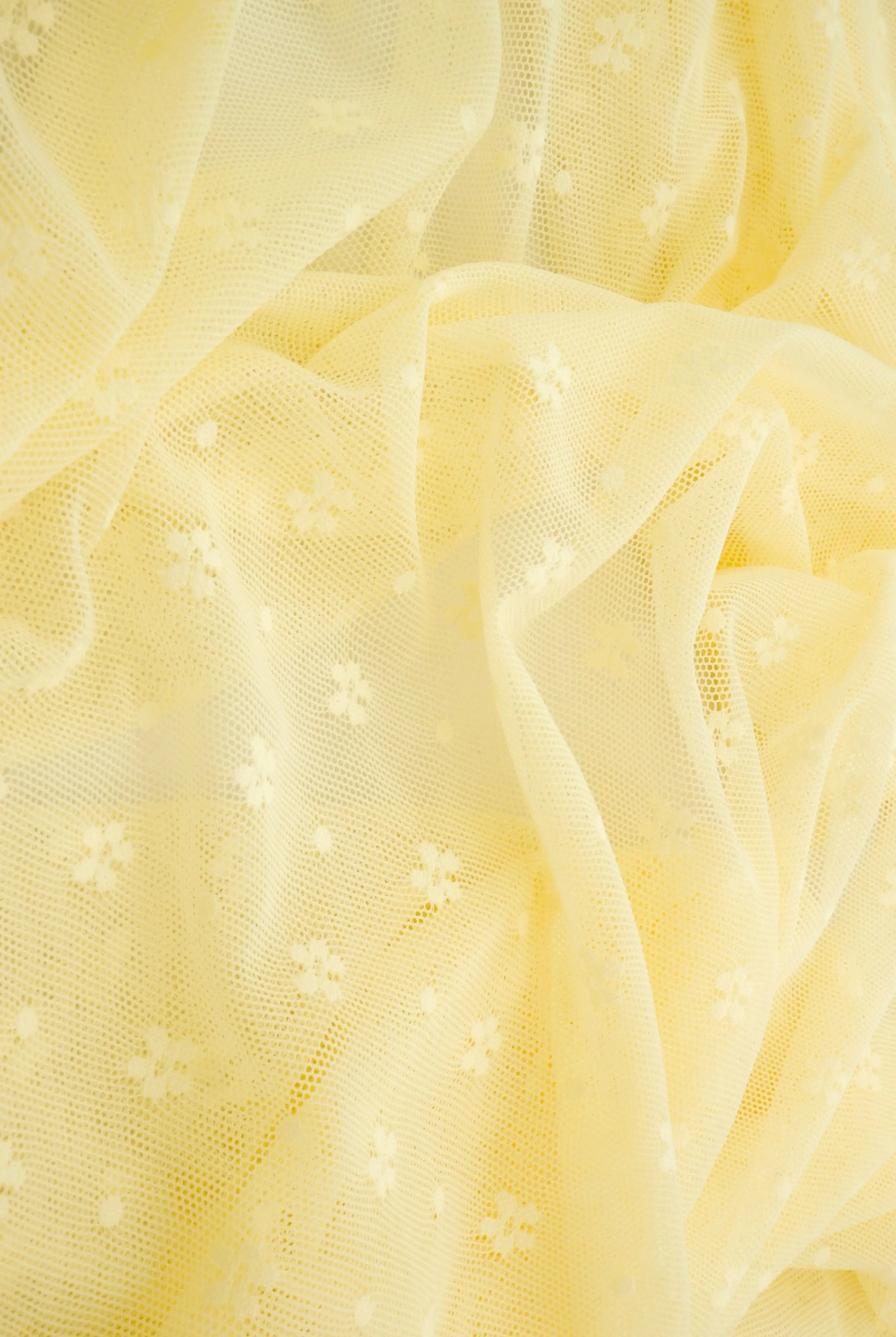 LACE-4658 YELLOW BUTTER BLOUSE BODYSUIT DRESS LACE NYLON SKIRTS SPANDEX TOPS TUNICS