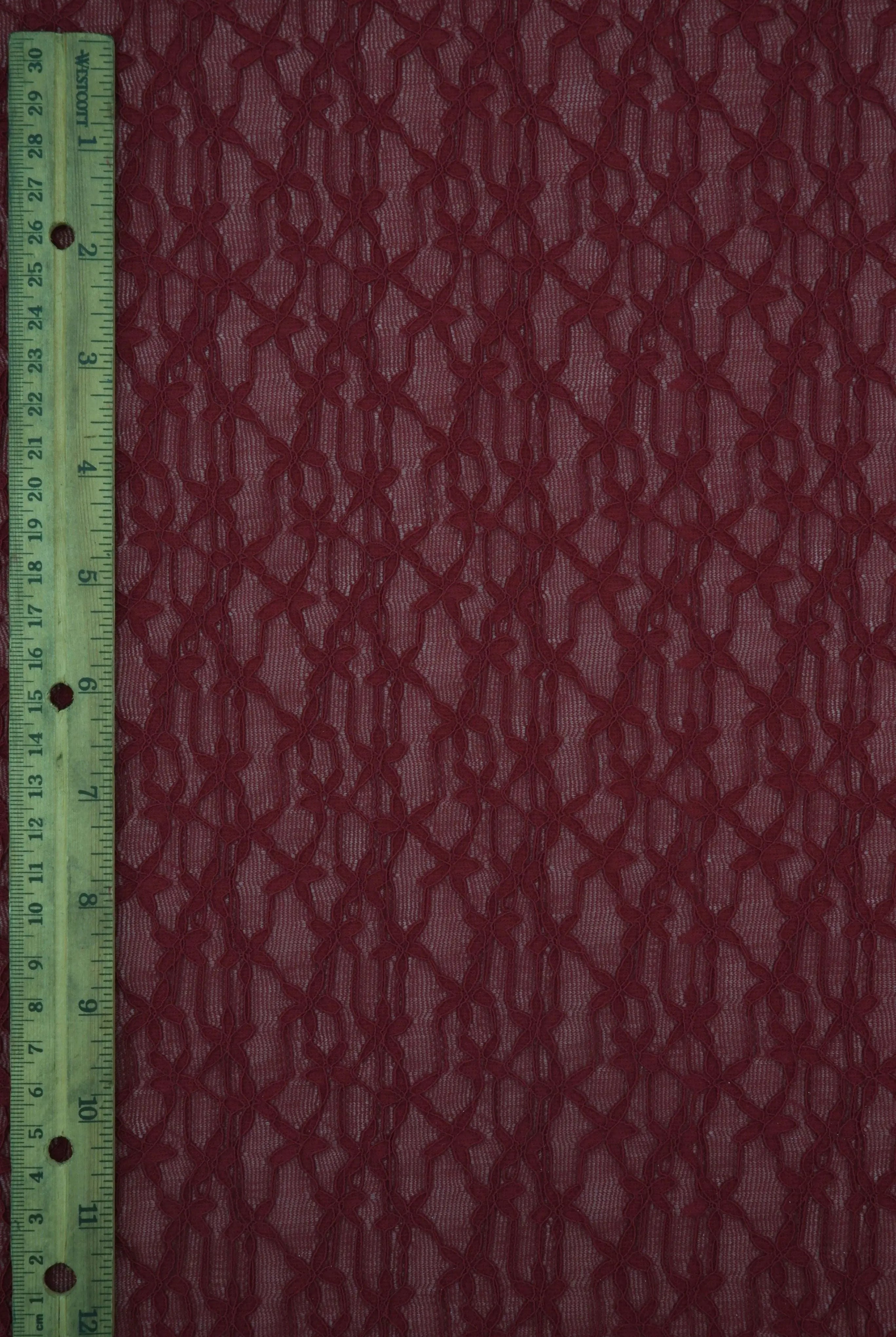 LACE4511 BURGUNDY BLOUSE BOTTOMS DITSY DRESS FLOWER LACE NYLON PANTS SKIRTS SOLID-B SPANDEX TOPS