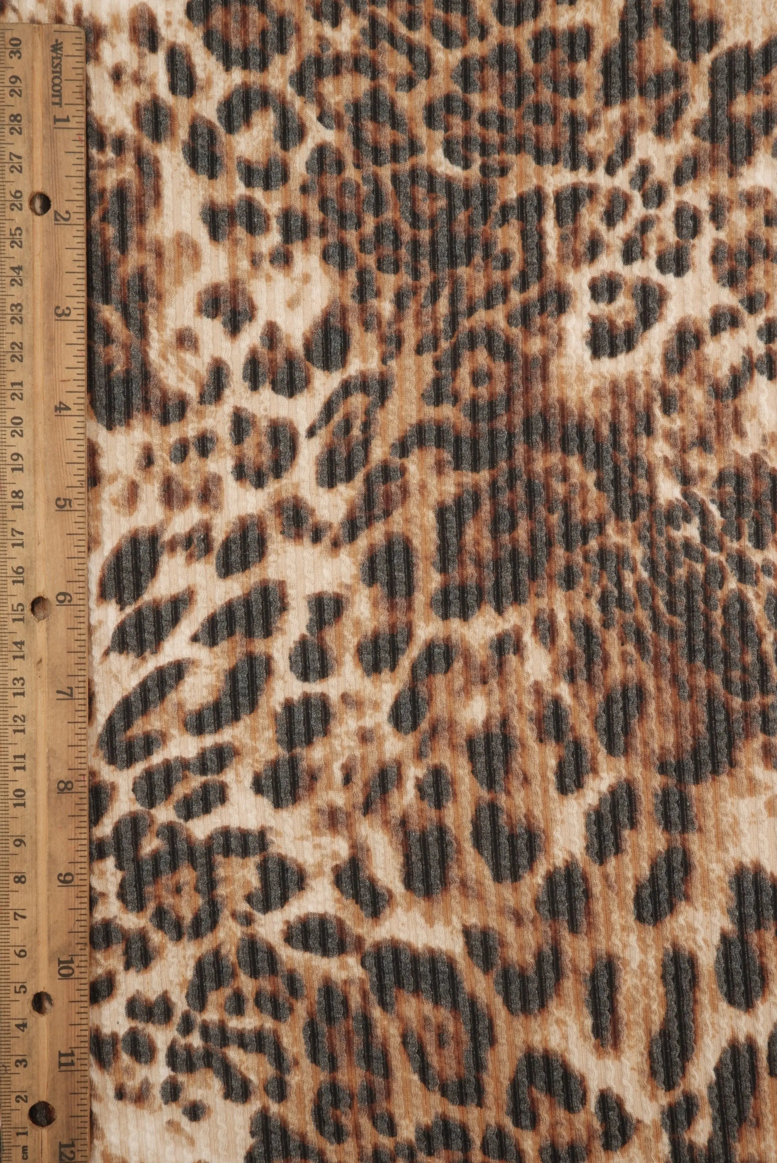 Double Knit Leopard Print Fabric KNT4463-DU536