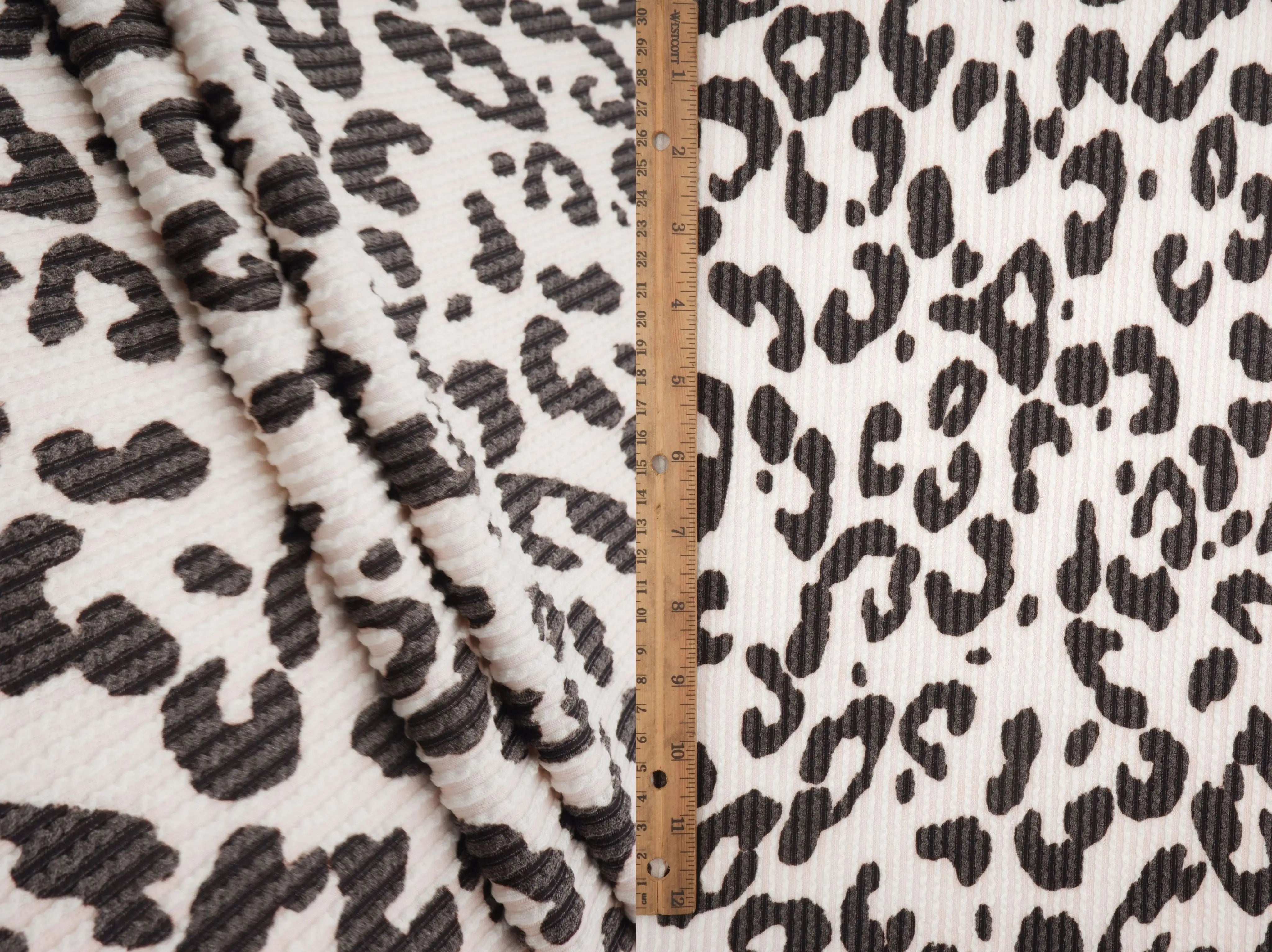 Double Knit Leopard Print Fabric KNT4463-MS11073
