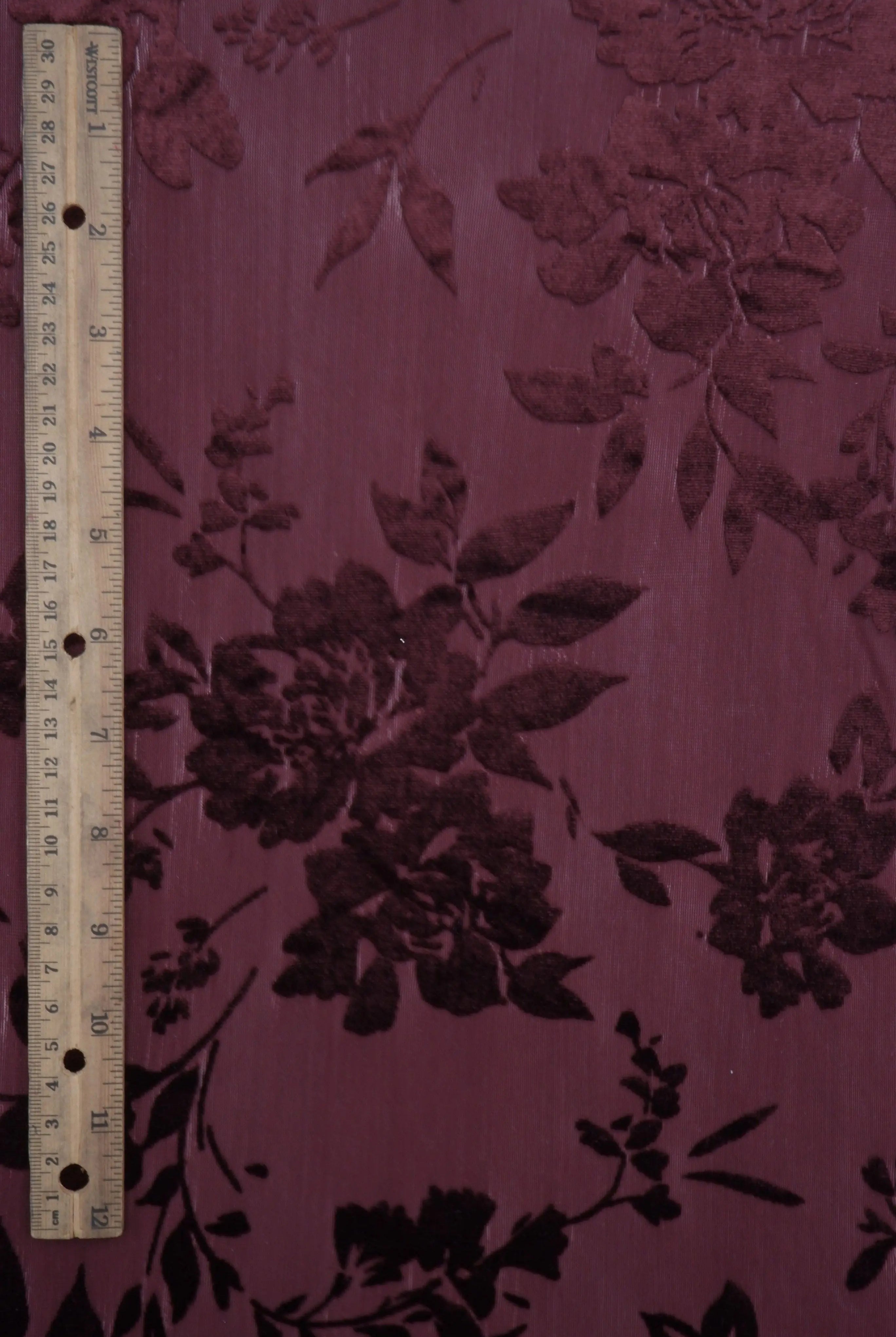 KNT3869-MS11375 BURGUNDY BLOUSE BODYSUIT BOTTOMS BURNOUT CAMI DRESS FLORAL KNIT NYLON PANTS POLYESTER PRINT-B SPANDEX STRETCH TOPS TUNICS