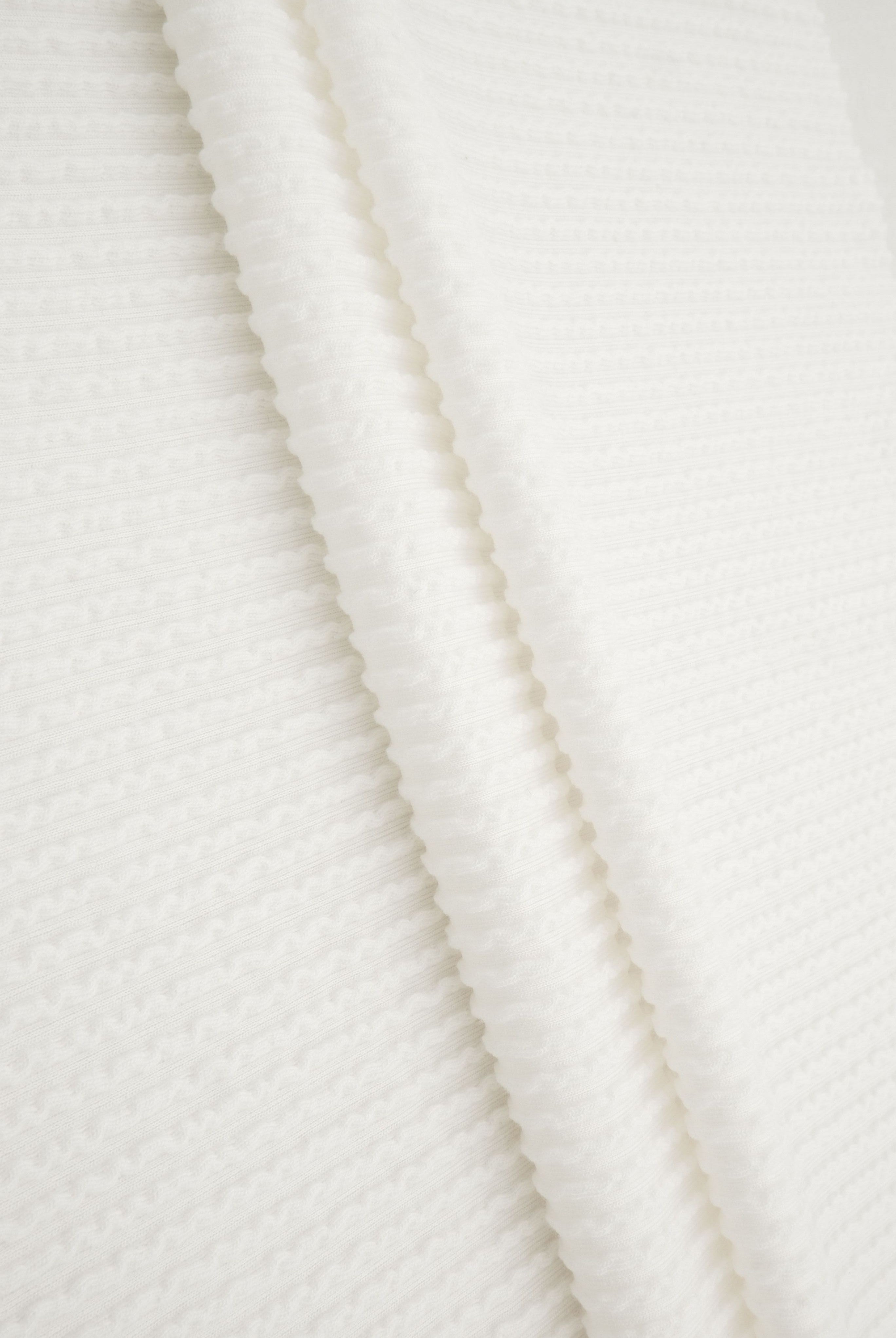 KNT4463 IVORY PFP BODYSUIT BOTTOMS CAMI DOUBLE KNIT DRESS JACQUARD LOUNGEWEAR NO-PRINT PANTS POLYESTER RAYON RIB SOLID SPANDEX STRETCH SWEATER T-SHIRT URBAN