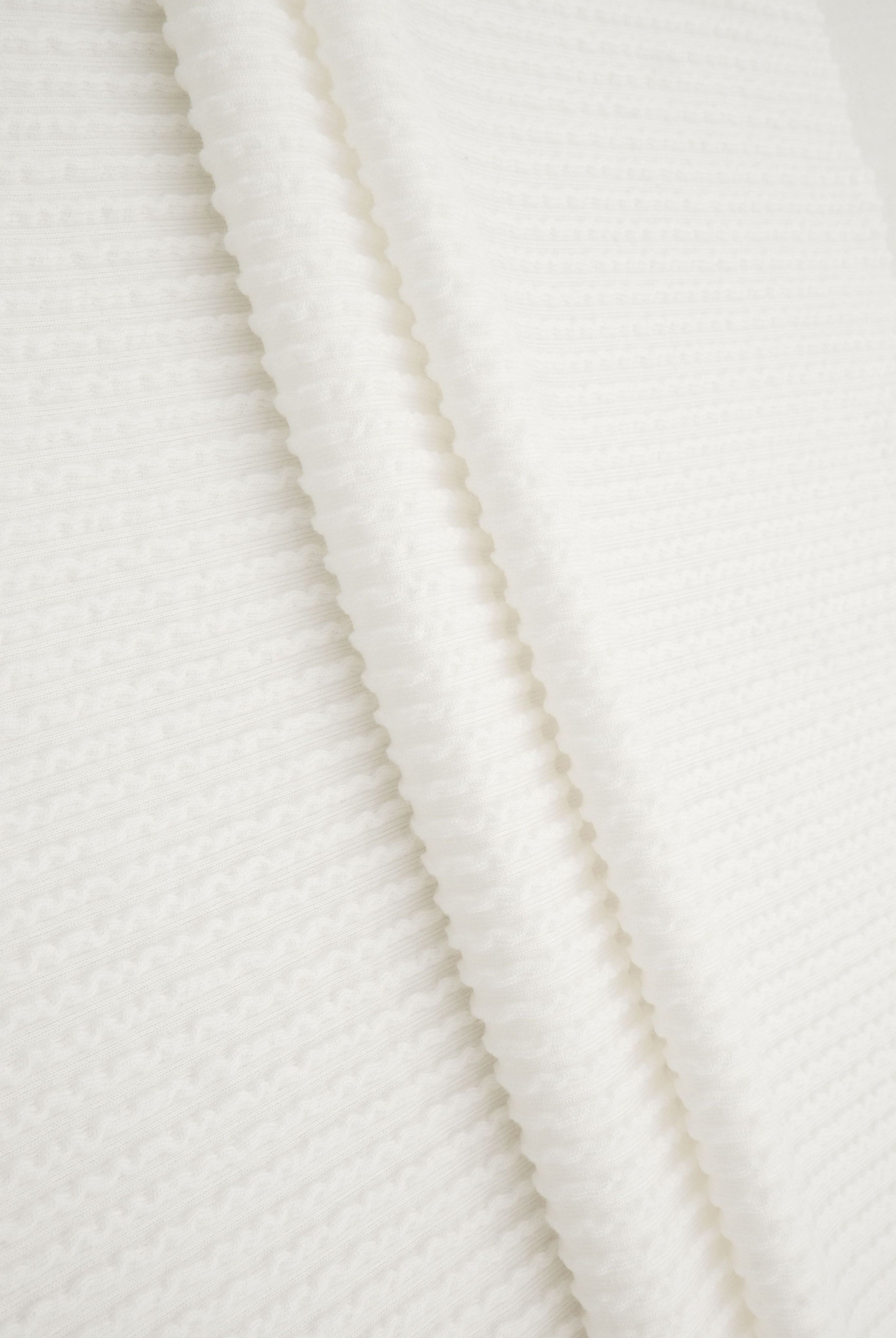 Jacquard Double Knit Rib Stretch Fabric - KNT4463