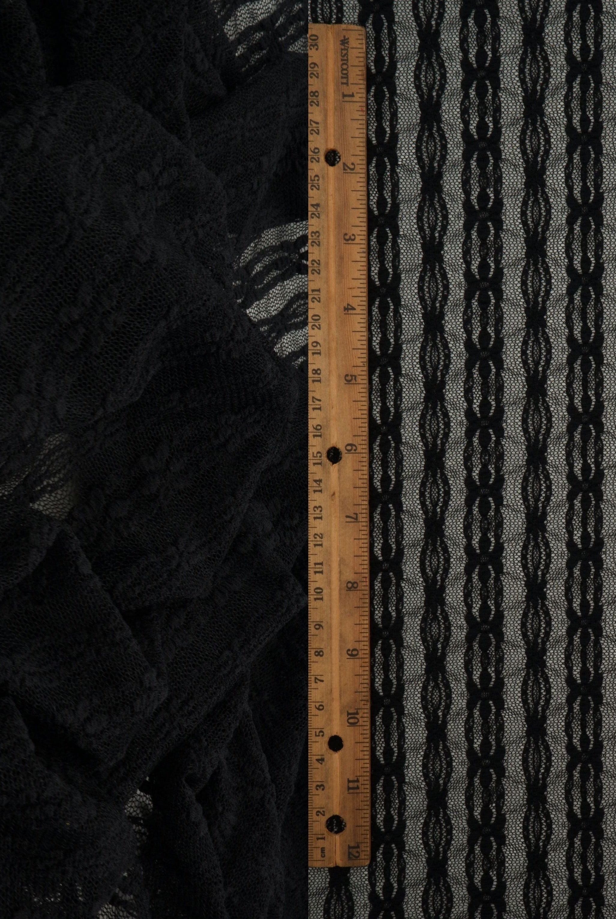 Ditsy Flower Stripe Nylon Spandex Lace LACE4663