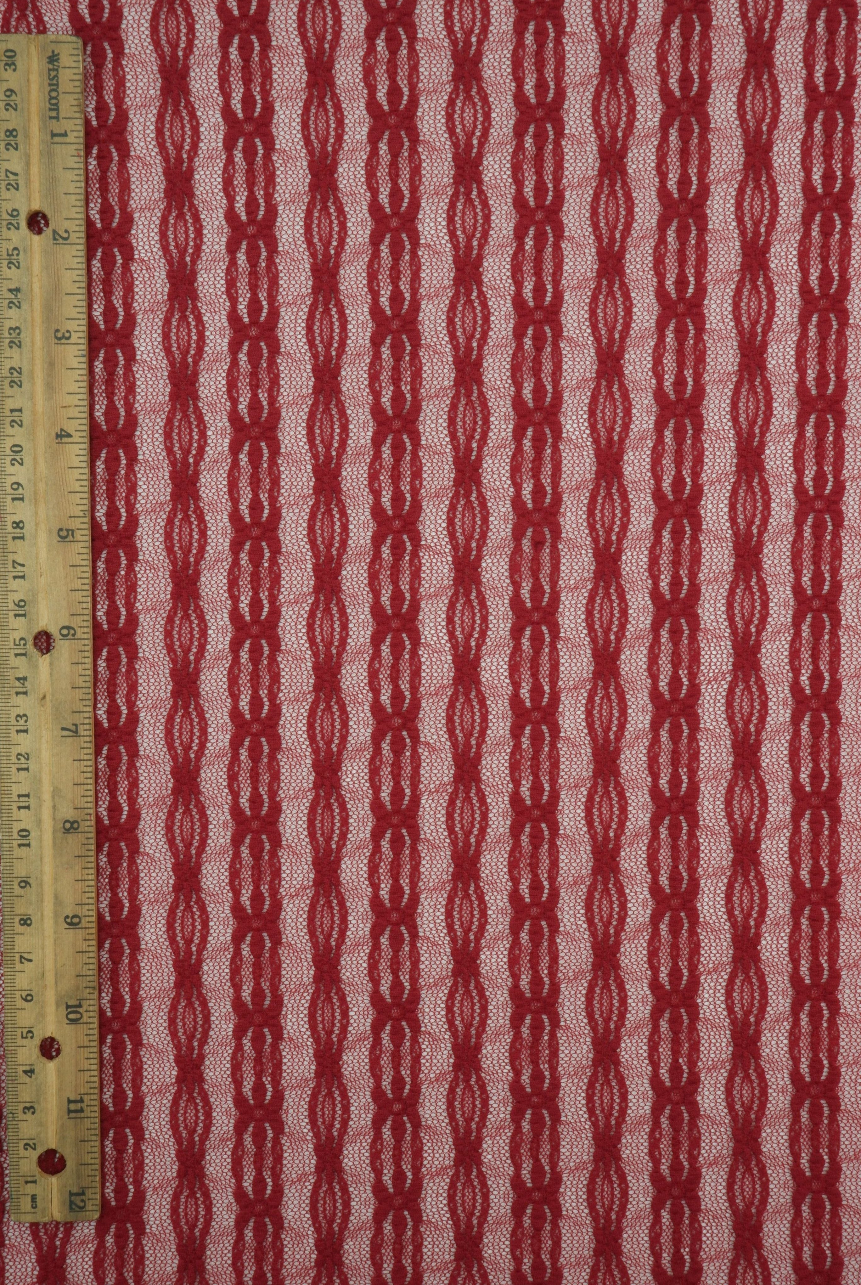 Ditsy Flower Stripe Nylon Spandex Lace LACE4663