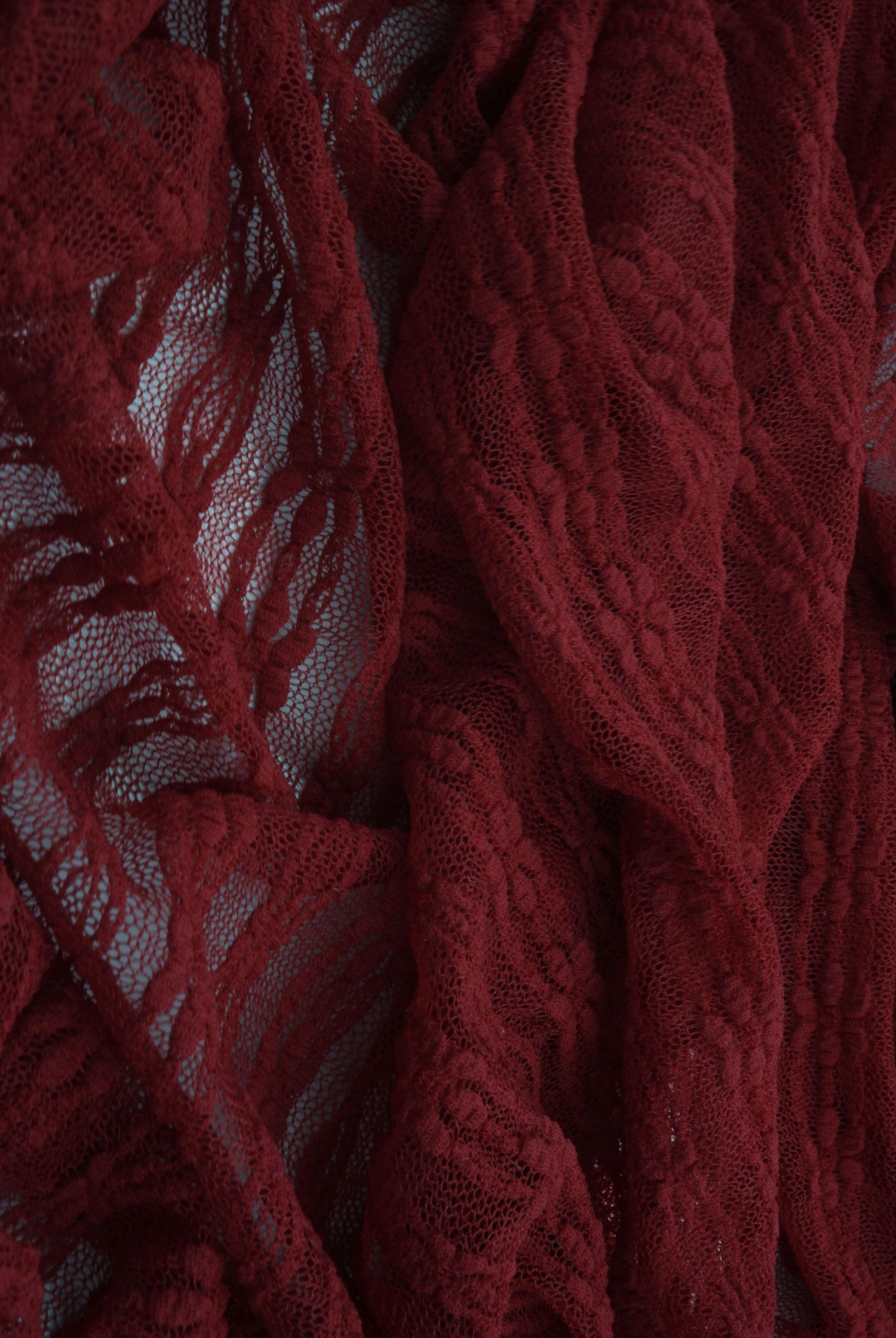 Ditsy Flower Stripe Nylon Spandex Lace LACE4663