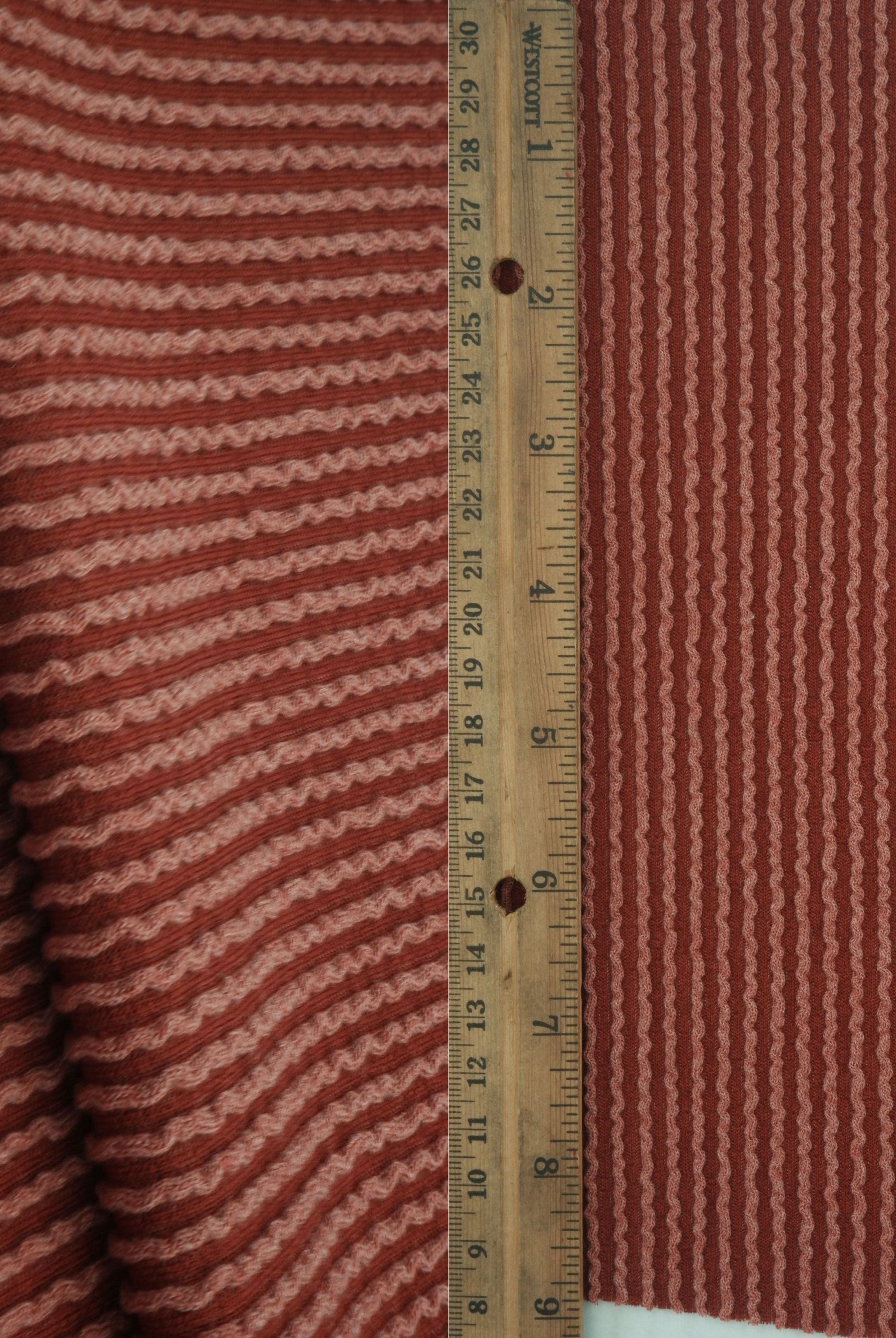 Jacquard Double Knit Rib Stretch Fabric - KNT4463