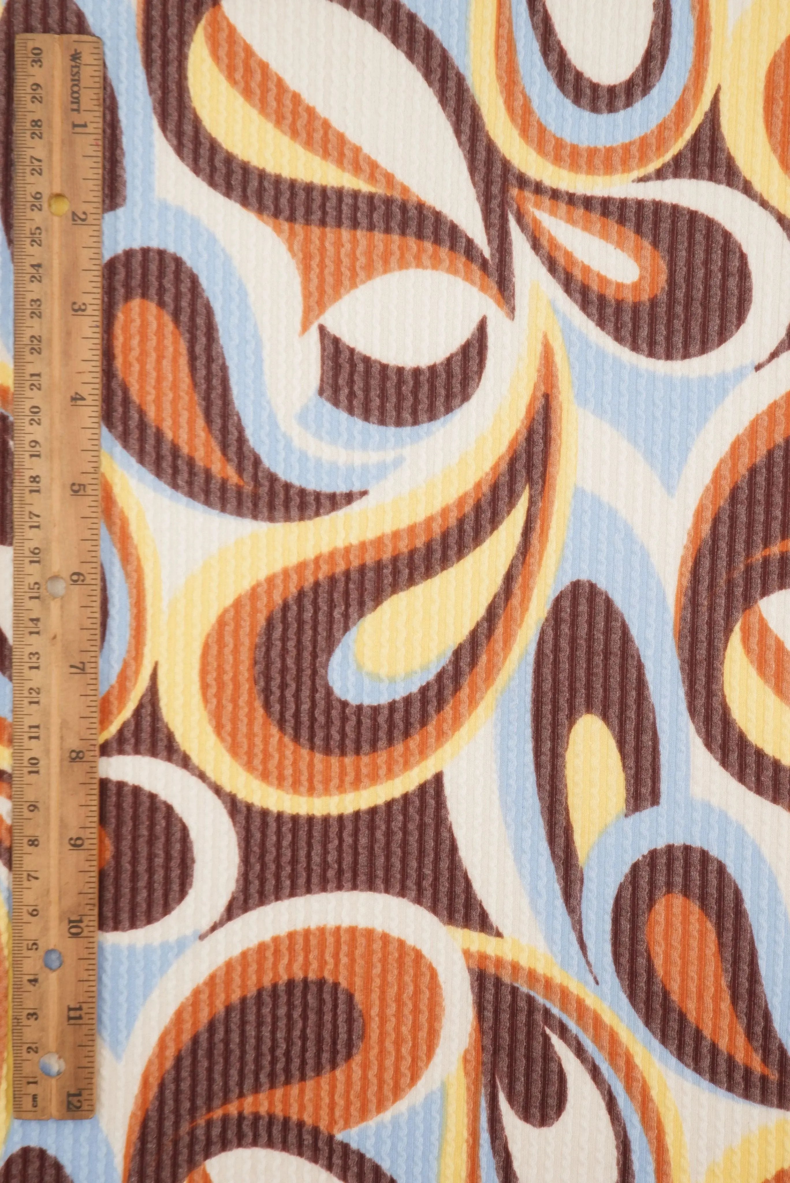 KNT4463-SE80904 BLUE/BROWN KNIT