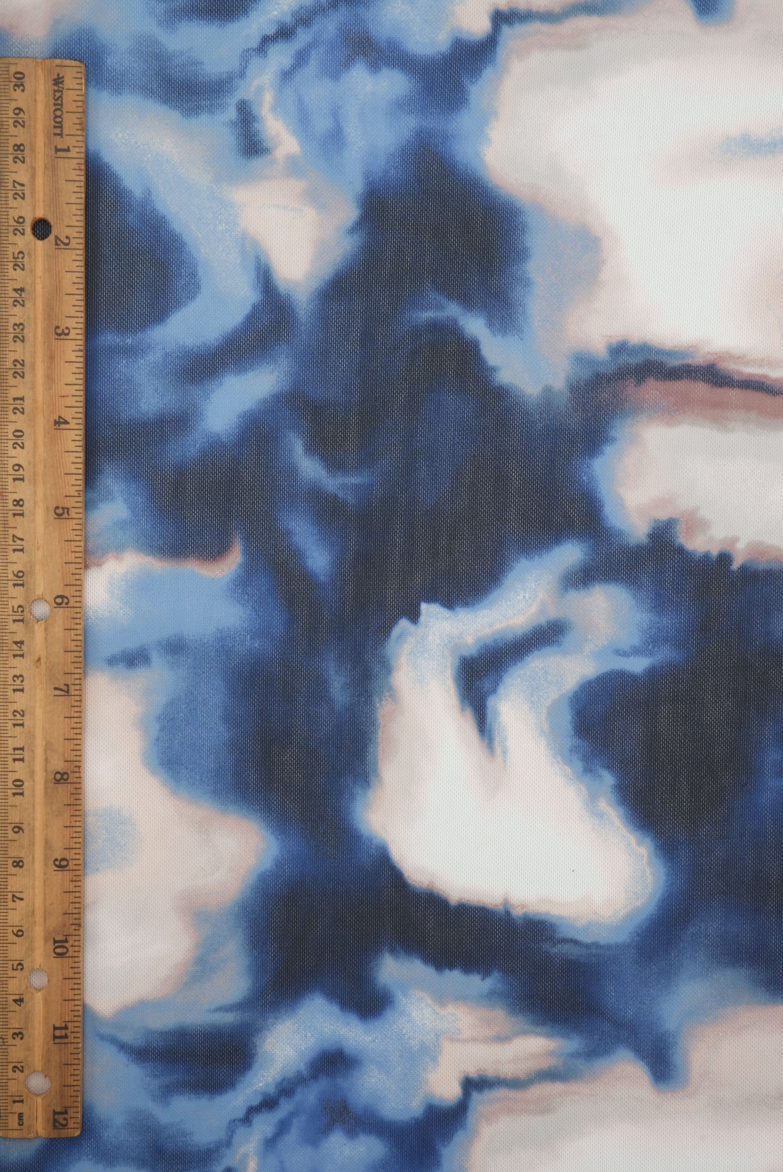 Abstract Tie-Dye Mesh Digital Print Fabric MESH-MS11333B