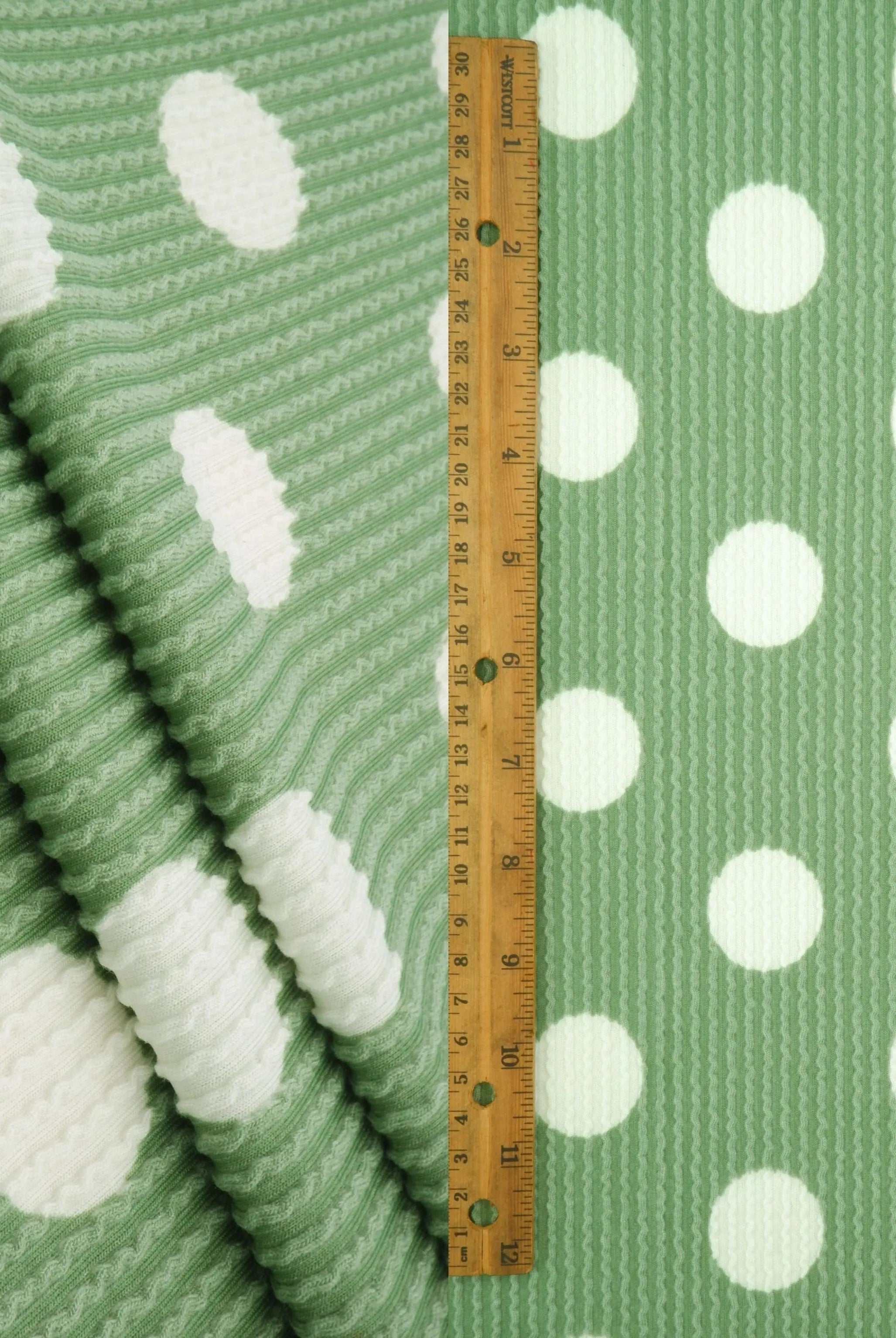 Polka Dot Double Knit Fabric KNT4463-DU186B