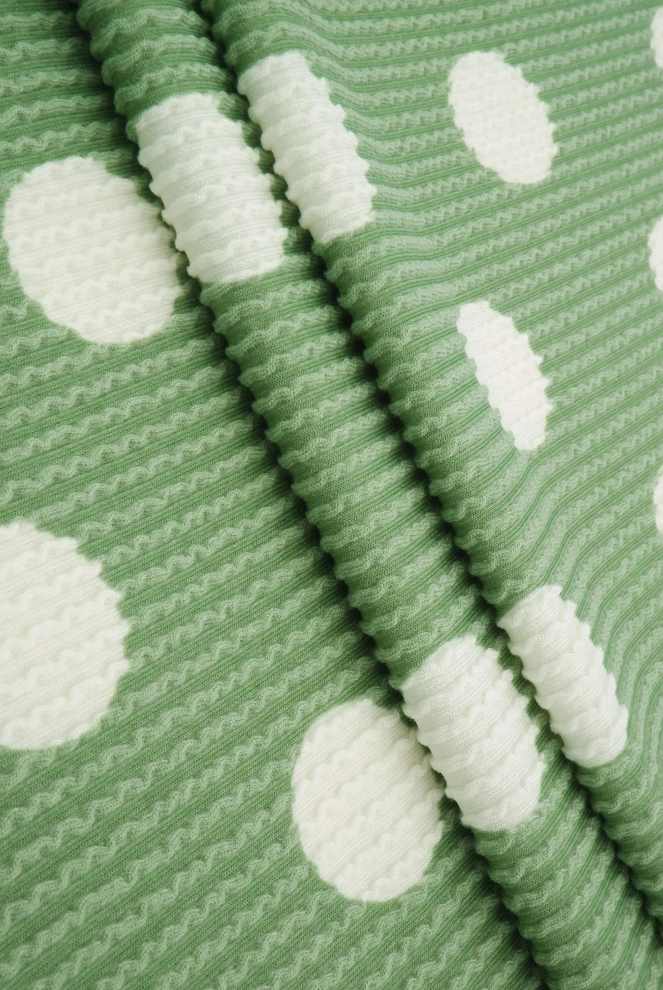 Polka Dot Double Knit Fabric KNT4463-DU186B