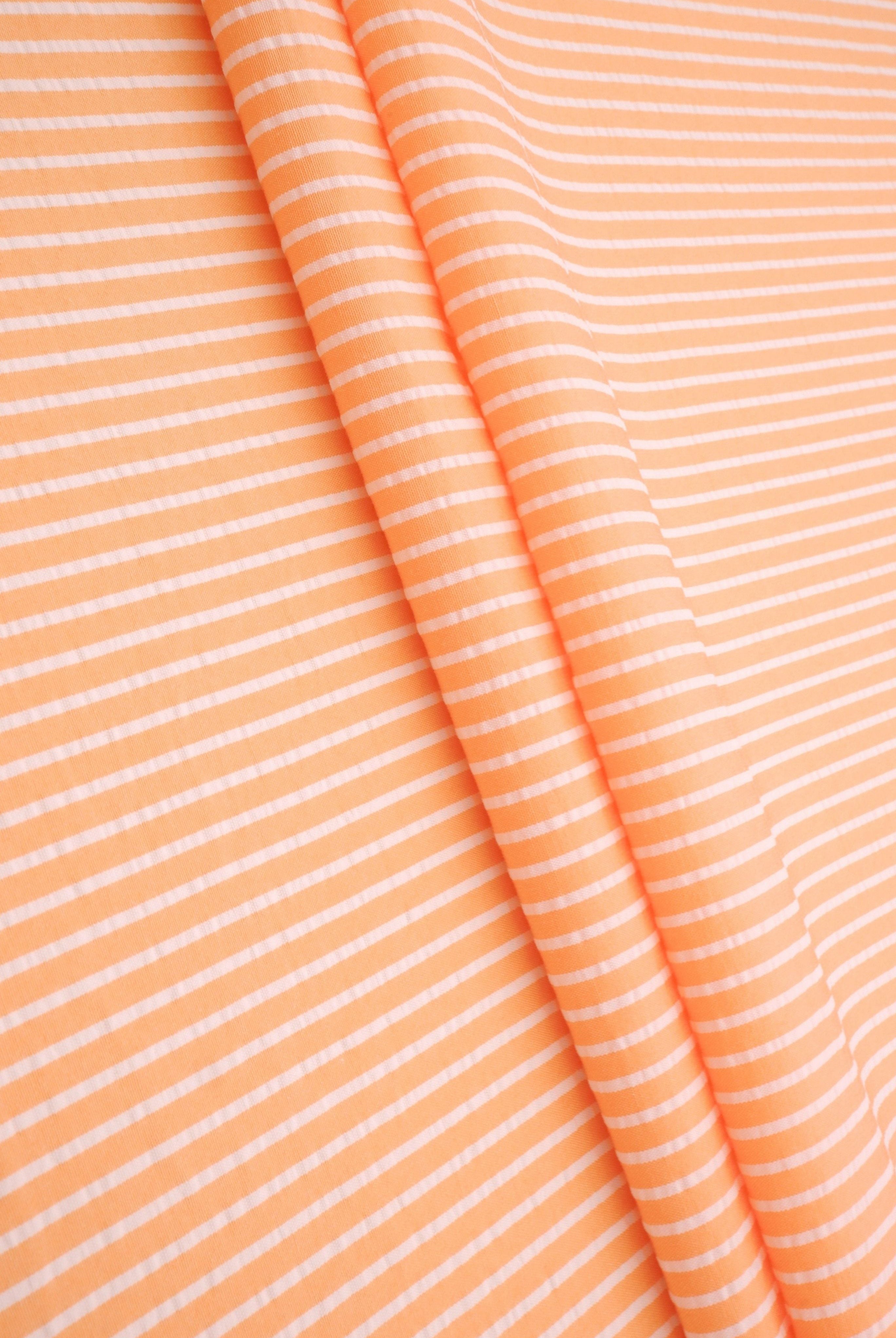 Seersucker Stripe Polyester Rayon Woven Fabric - POP4621