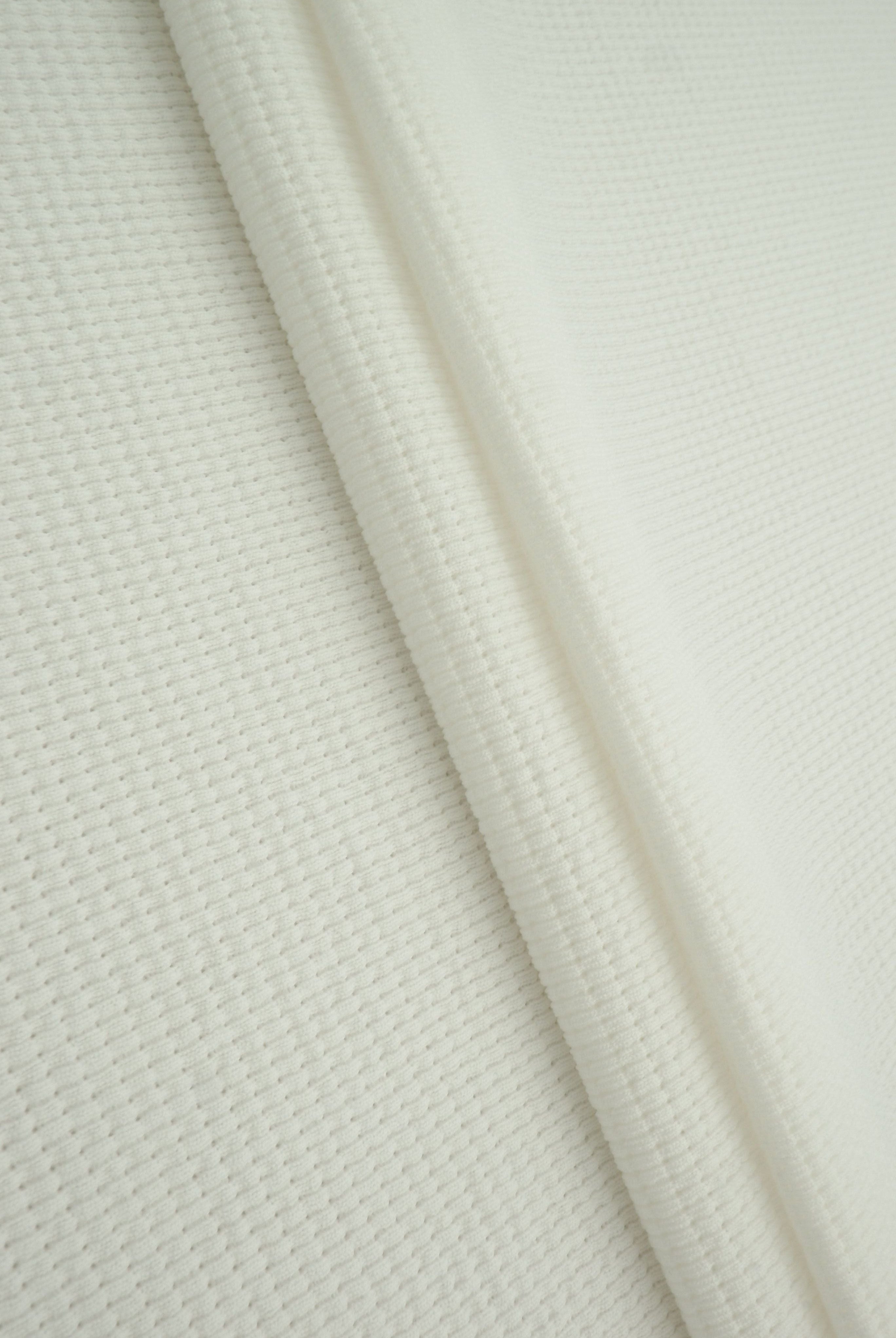 Waffle Double Knit Solid Fabric KNT4667