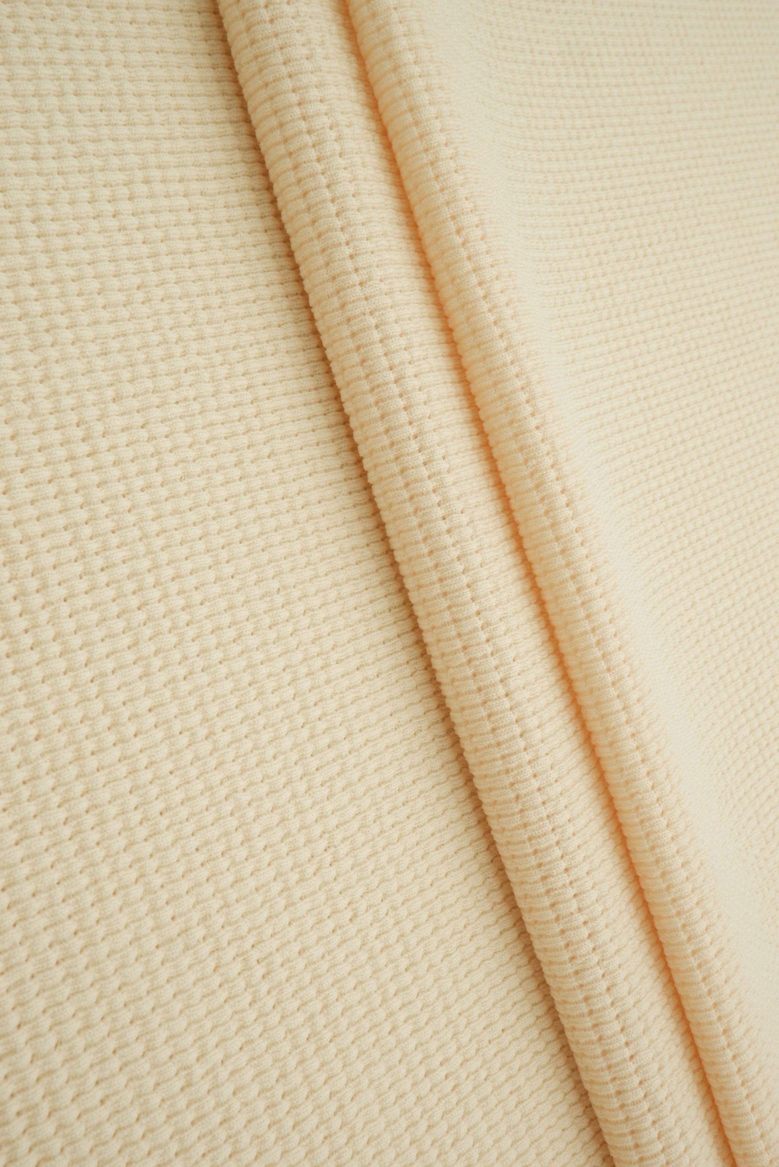 Waffle Double Knit Solid Fabric KNT4667