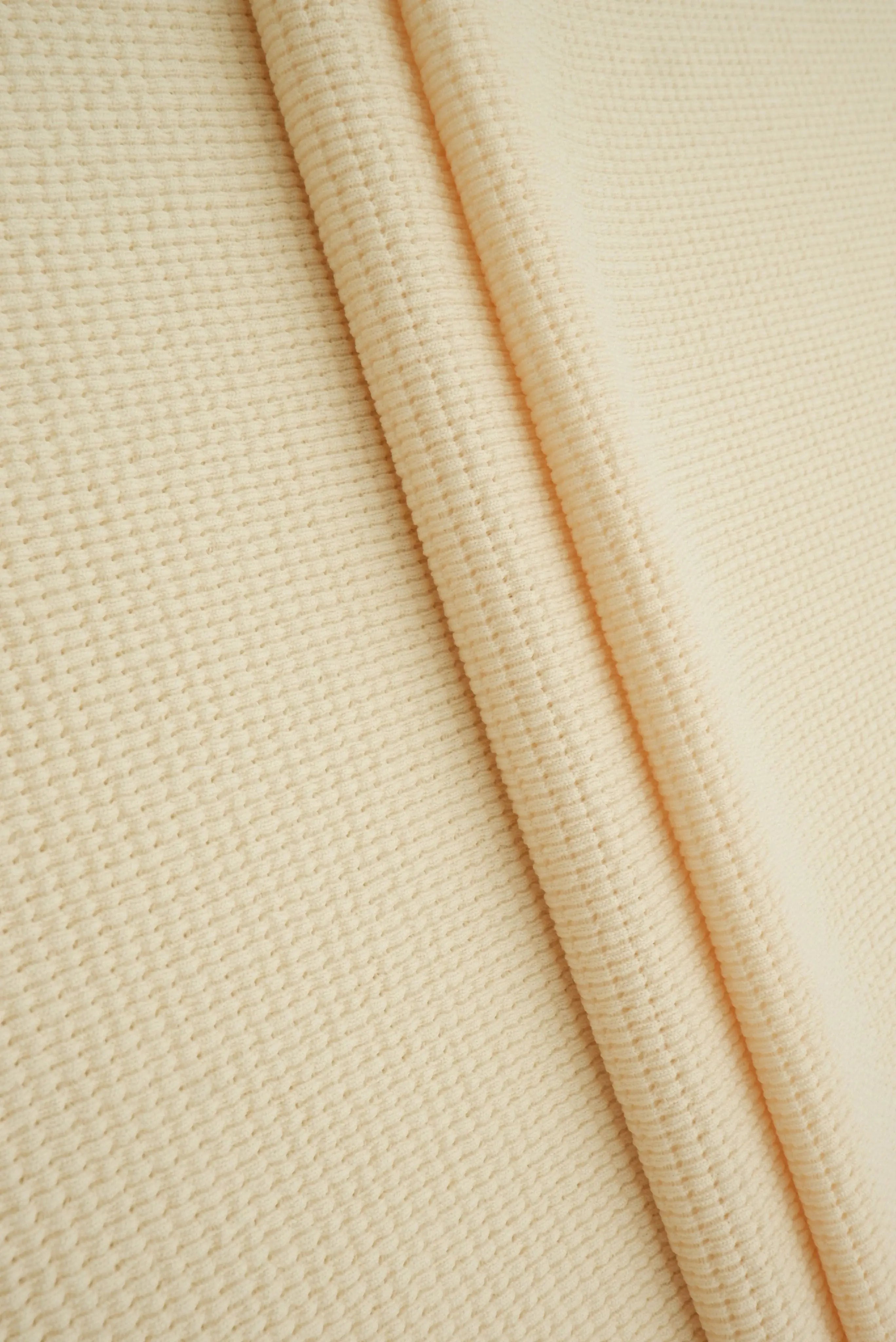 Waffle Double Knit Solid Fabric KNT4667