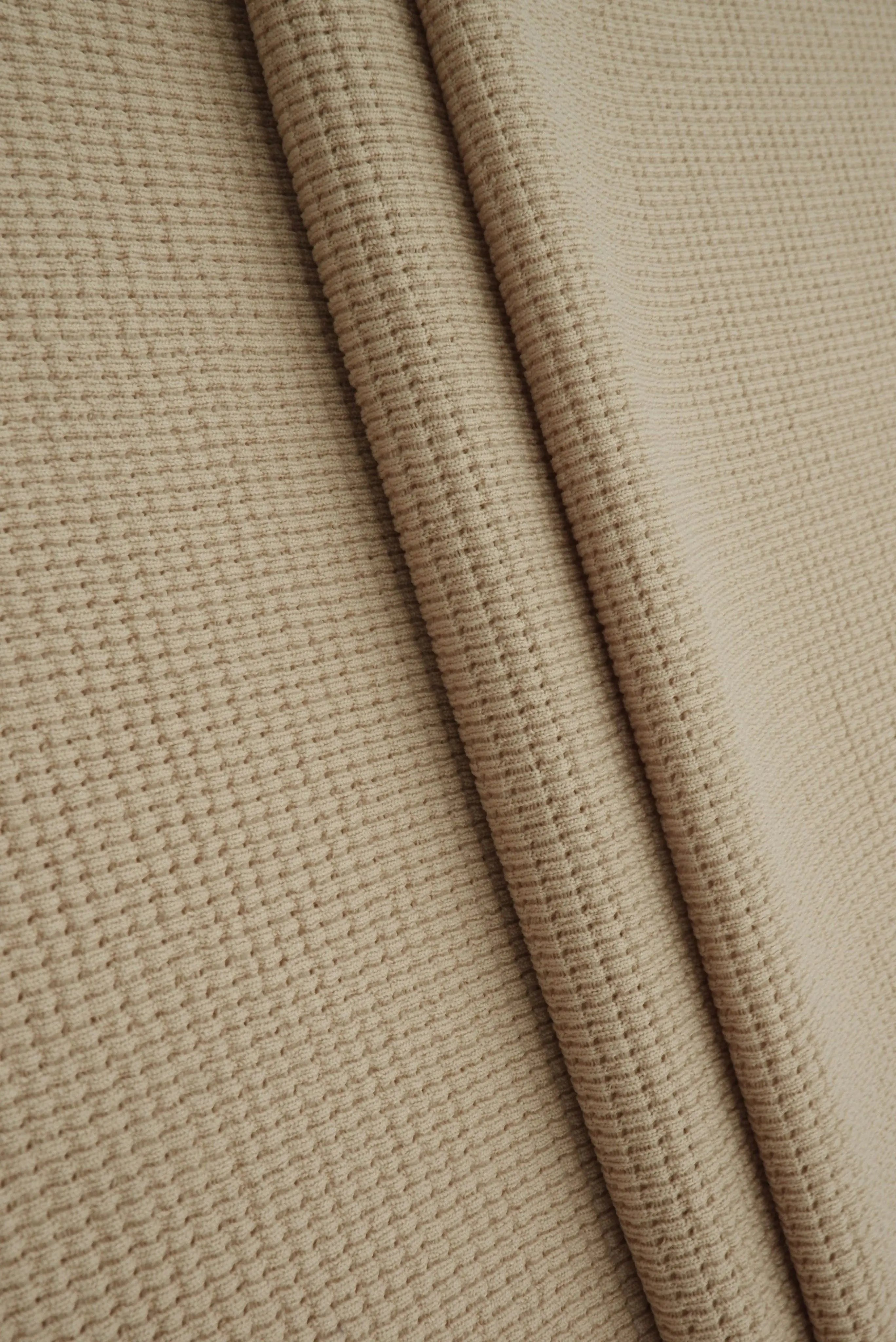 Waffle Double Knit Solid Fabric KNT4667
