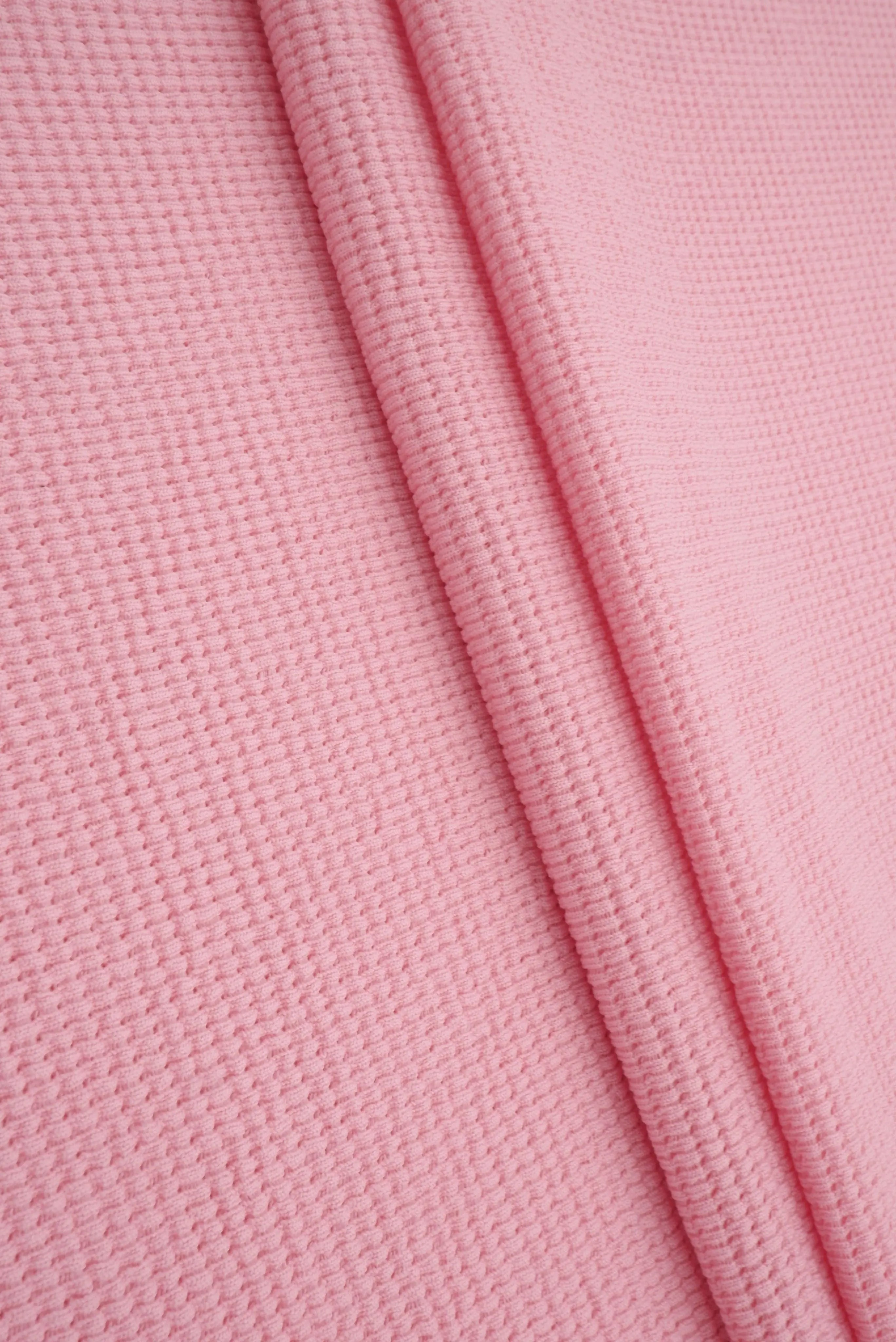 Waffle Double Knit Solid Fabric KNT4667