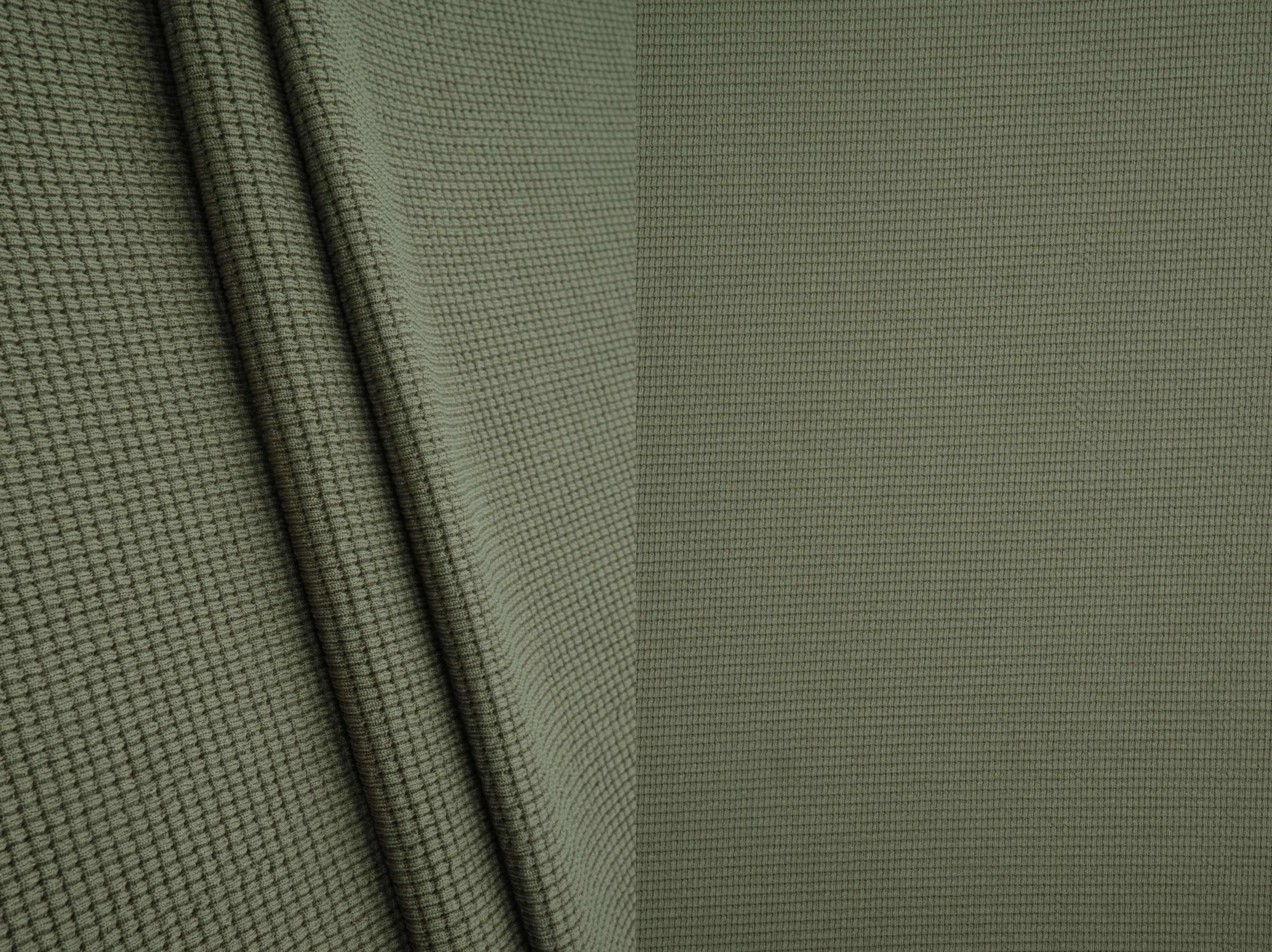 Waffle Double Knit Solid Fabric KNT4667