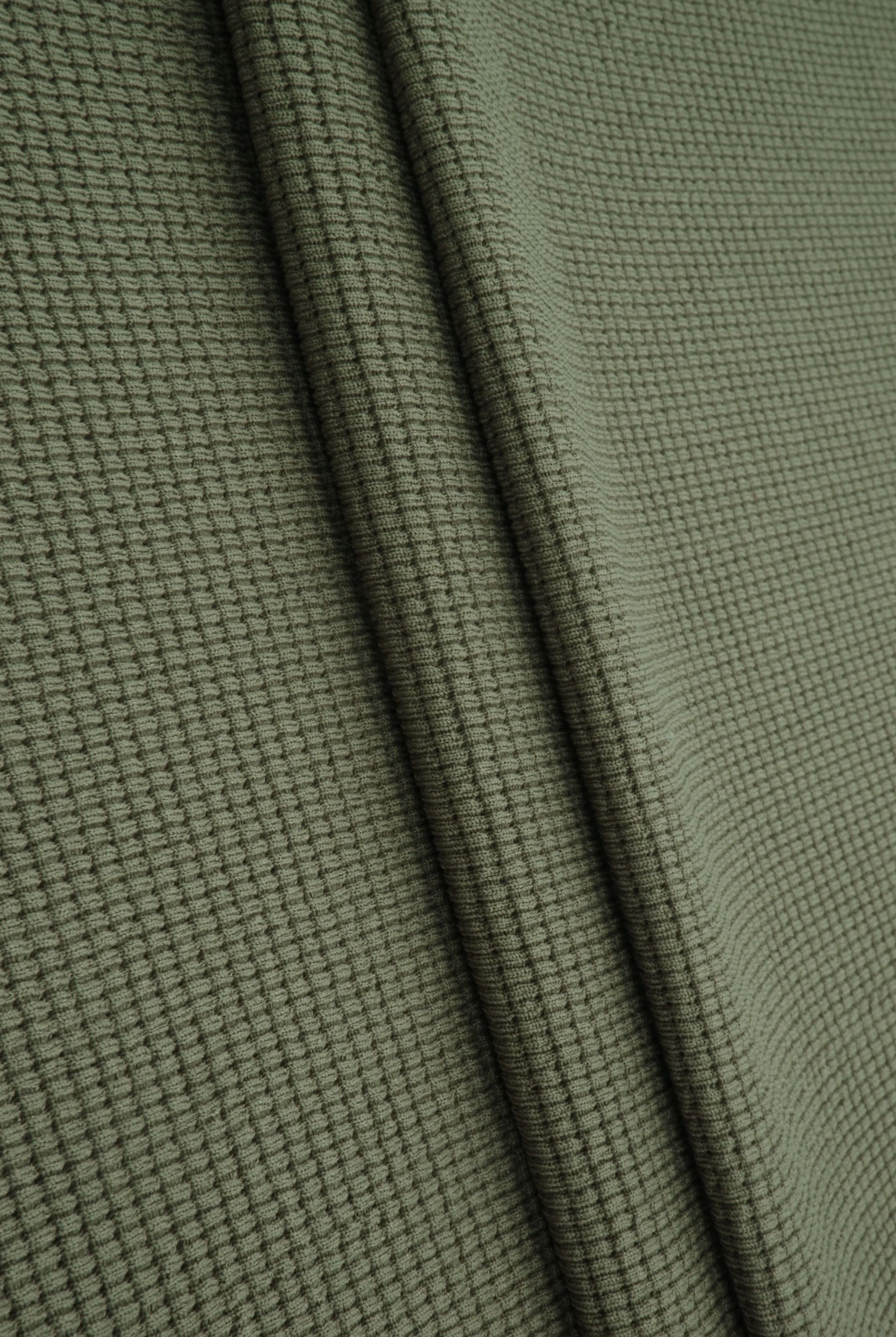 Waffle Double Knit Solid Fabric KNT4667