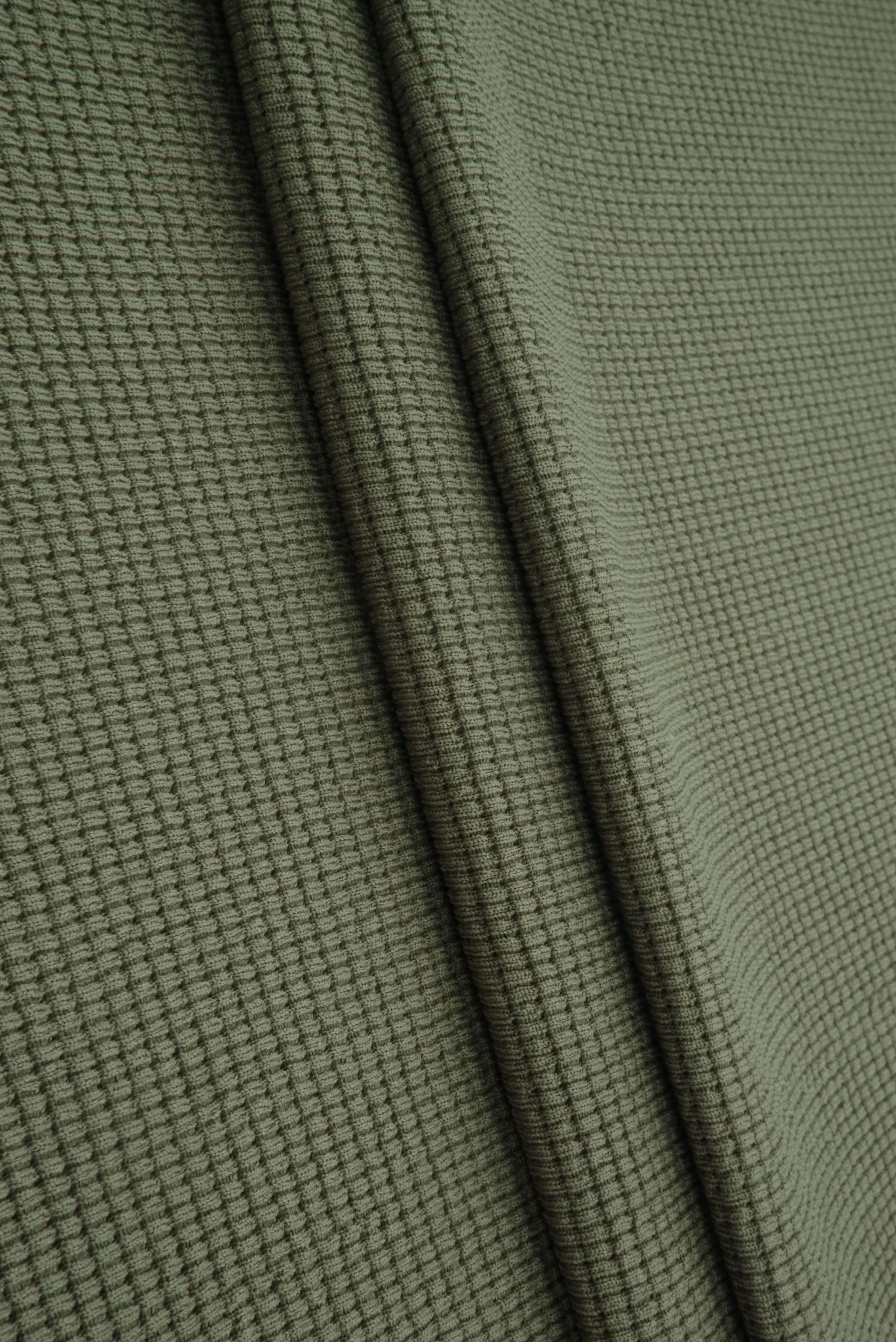 Waffle Double Knit Solid Fabric KNT4667